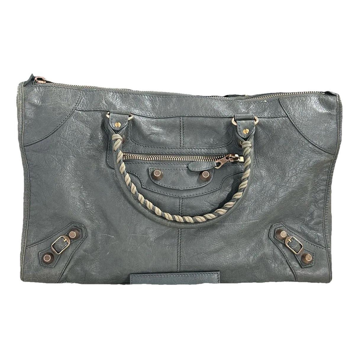 Classic Metalic leather handbag