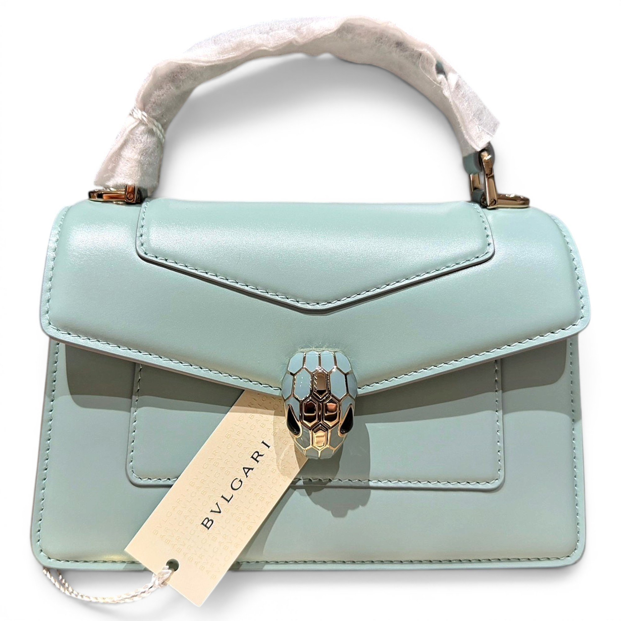 Serpenti leather handbag
