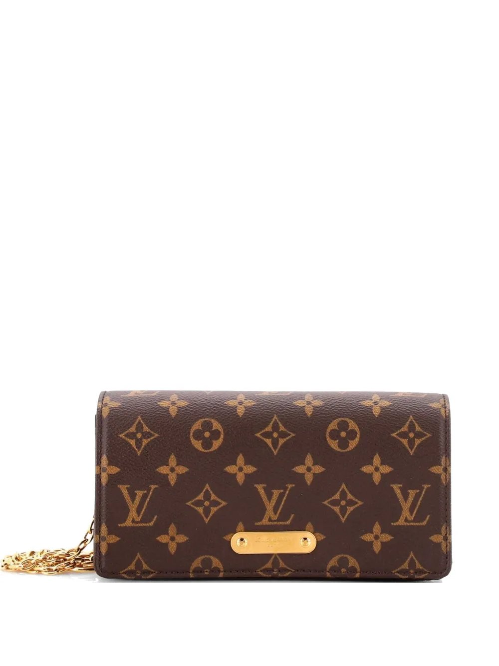 Lily Wallet on Chain Monogram Canvas crossbody bag