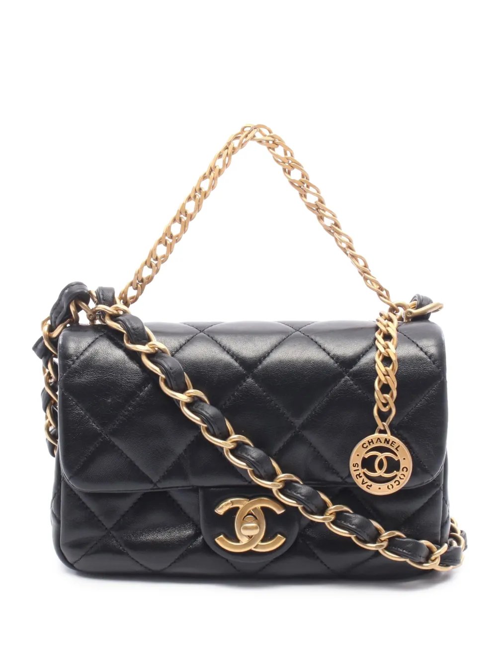 2021-2026 Small CC Quilted Lambskin Single Flap satchel