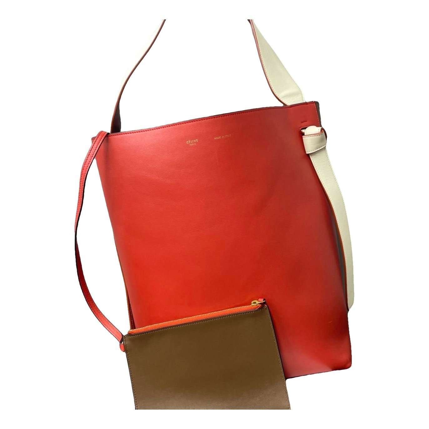 Cabas leather handbag