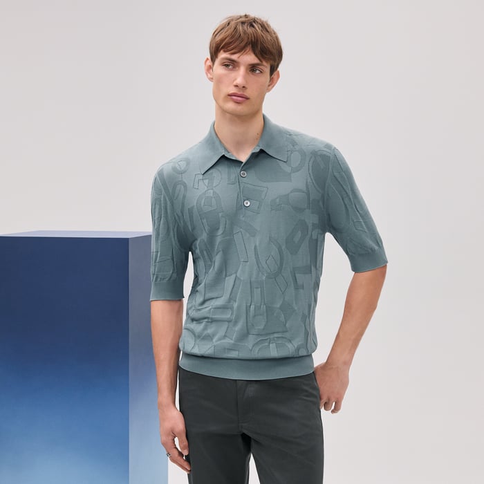 Eucalyptus "Fragments Equestres" Polo Shirt