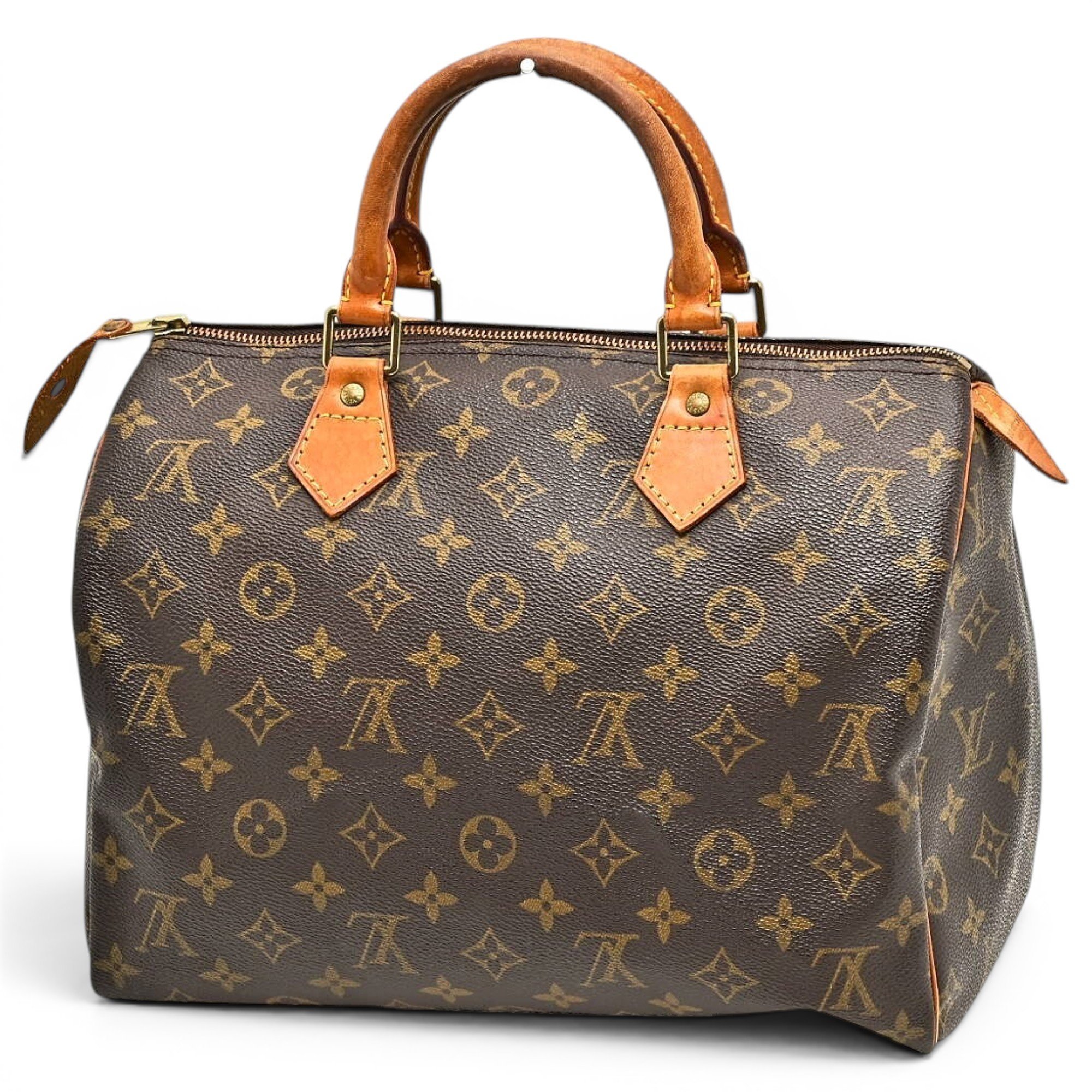 Speedy leather handbag
