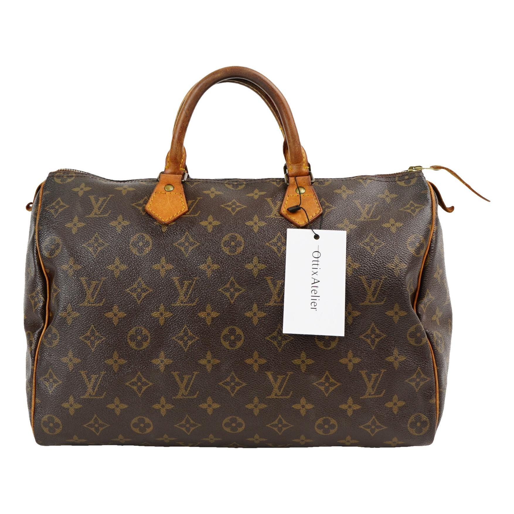 Speedy leather handbag