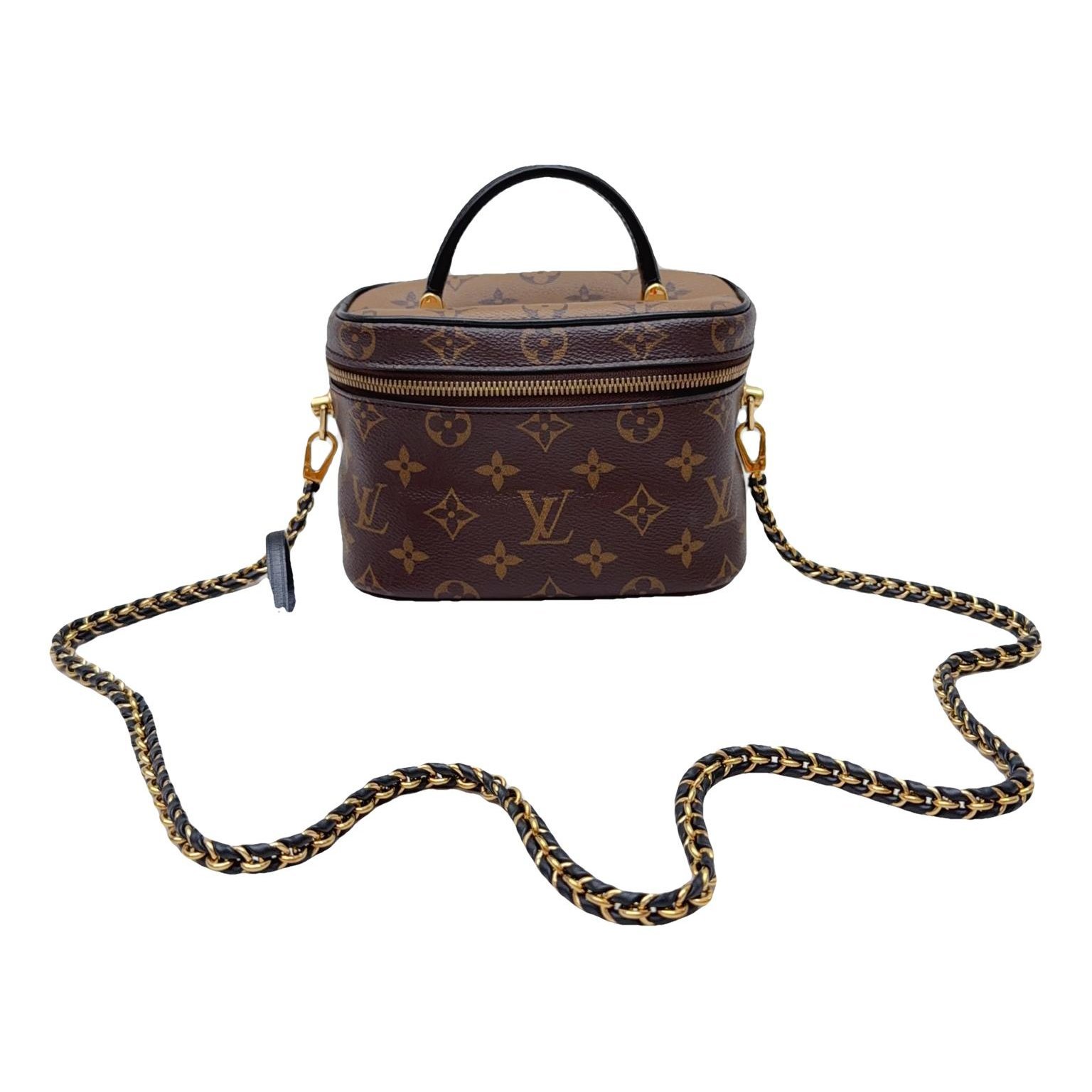 Vanity leather handbag