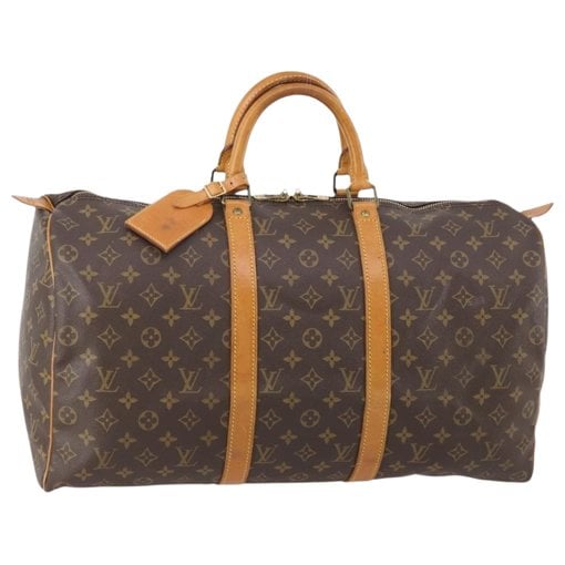 Louis Vuitton Keepall cloth travel bag
