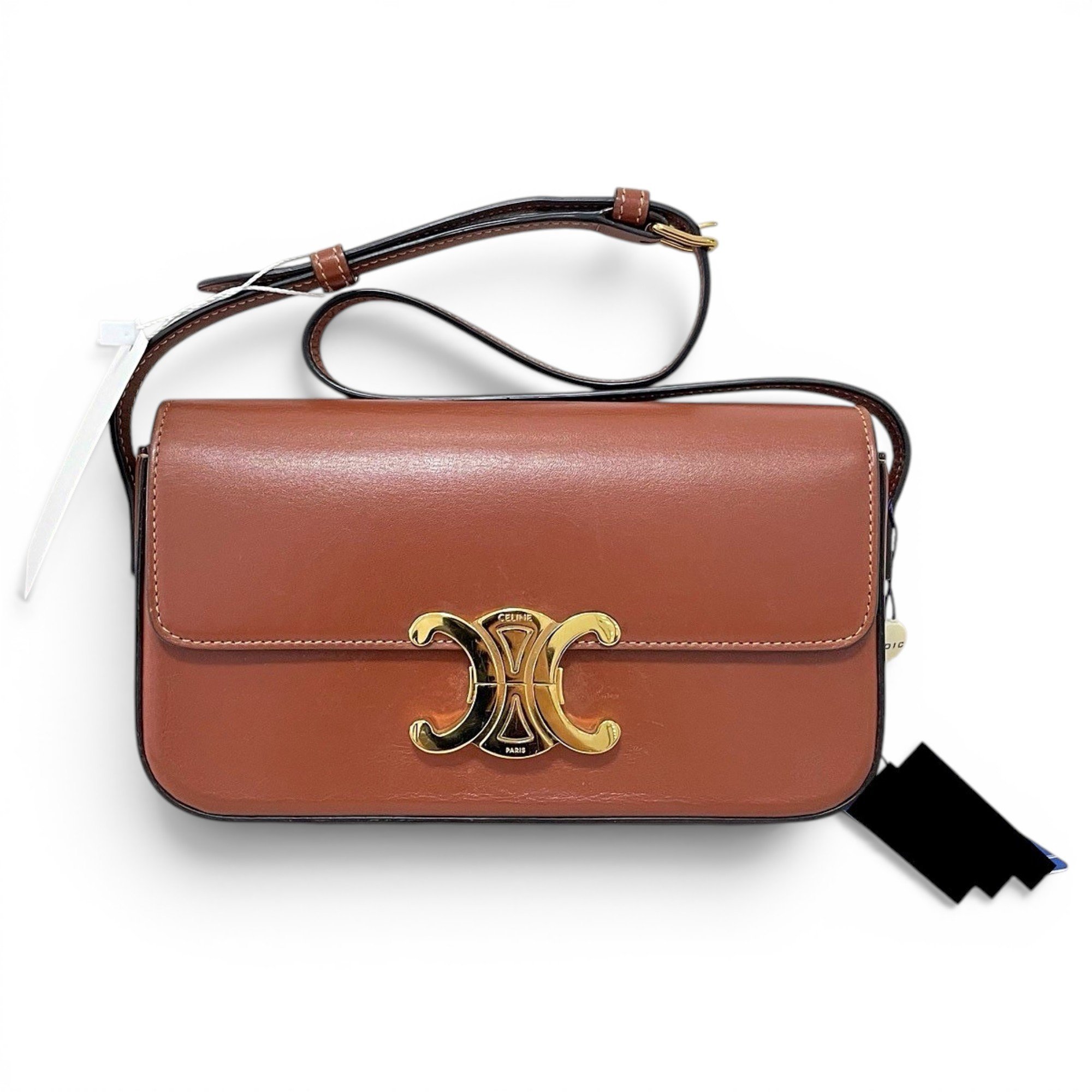Triomphe leather handbag