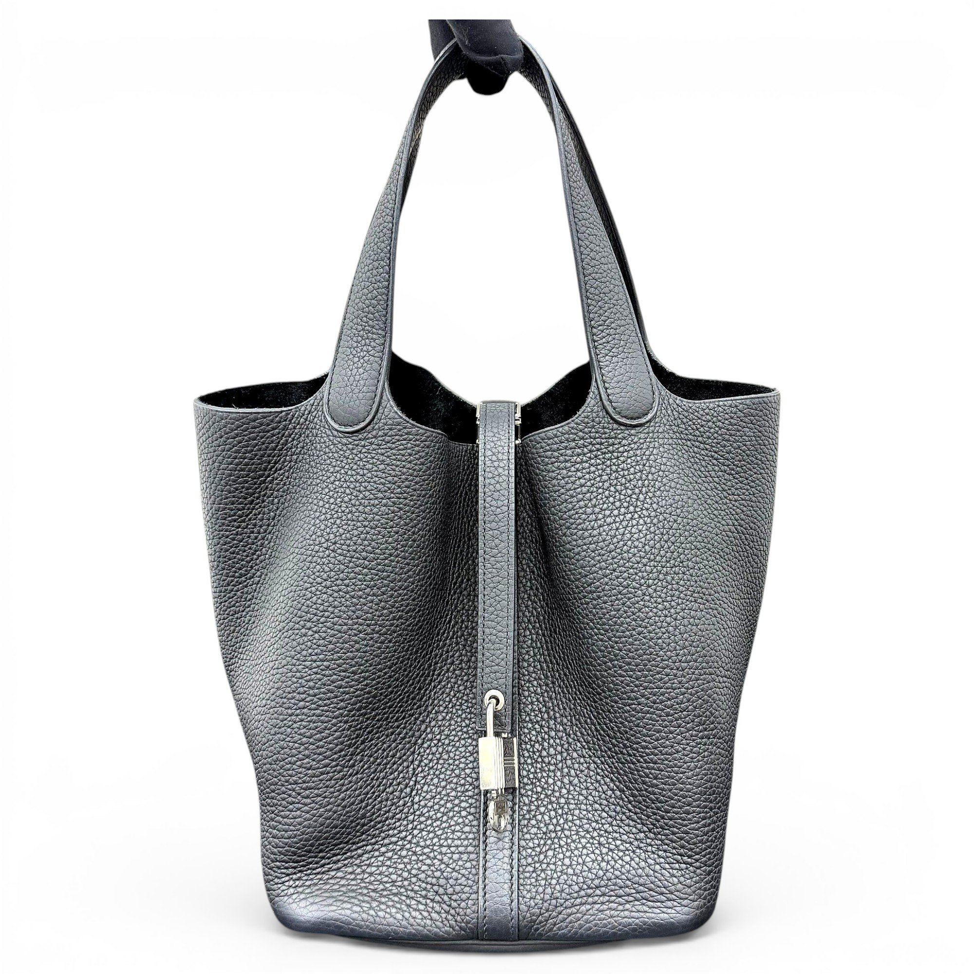 Picotin leather handbag