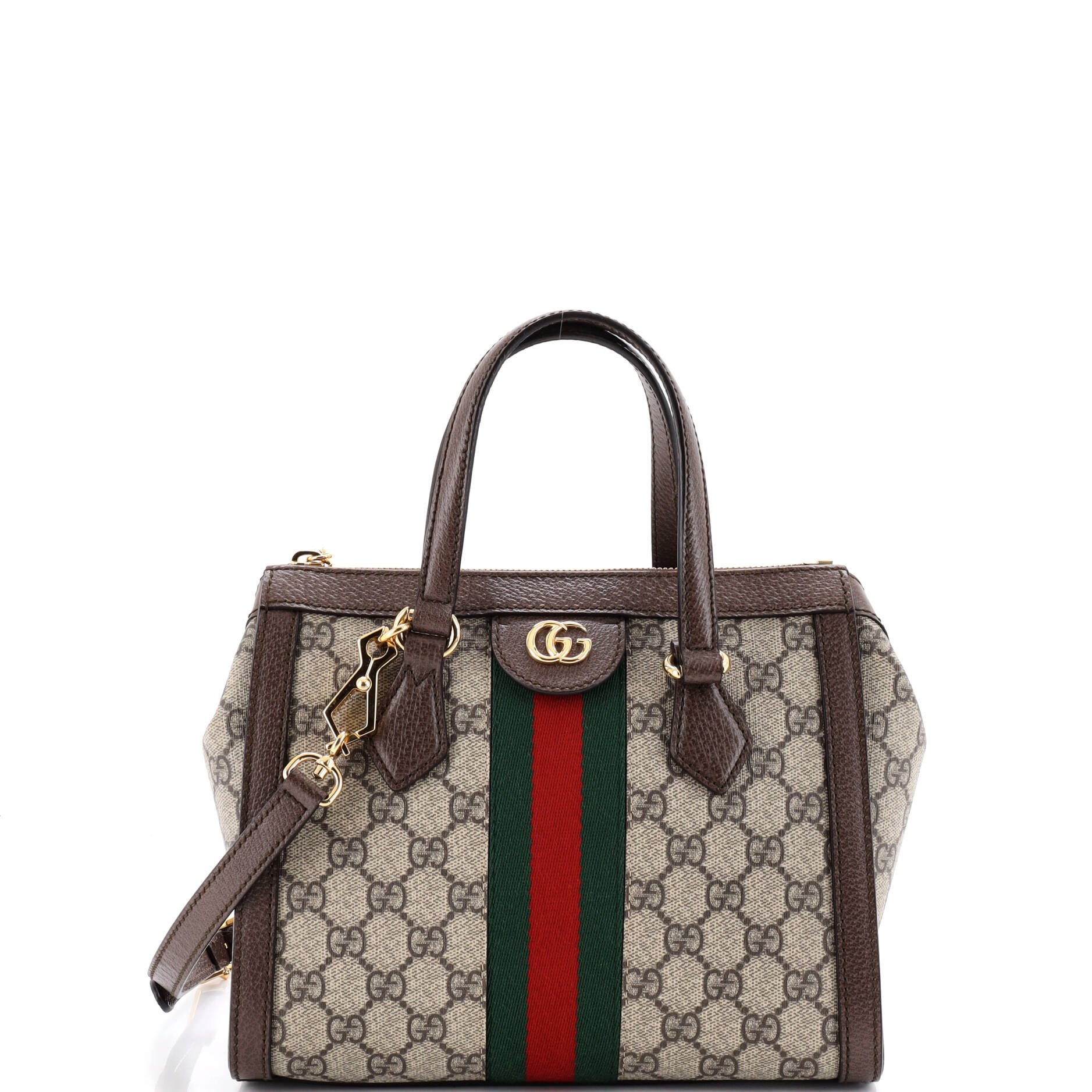 Ophidia Top Handle Tote GG Coated Canvas Small