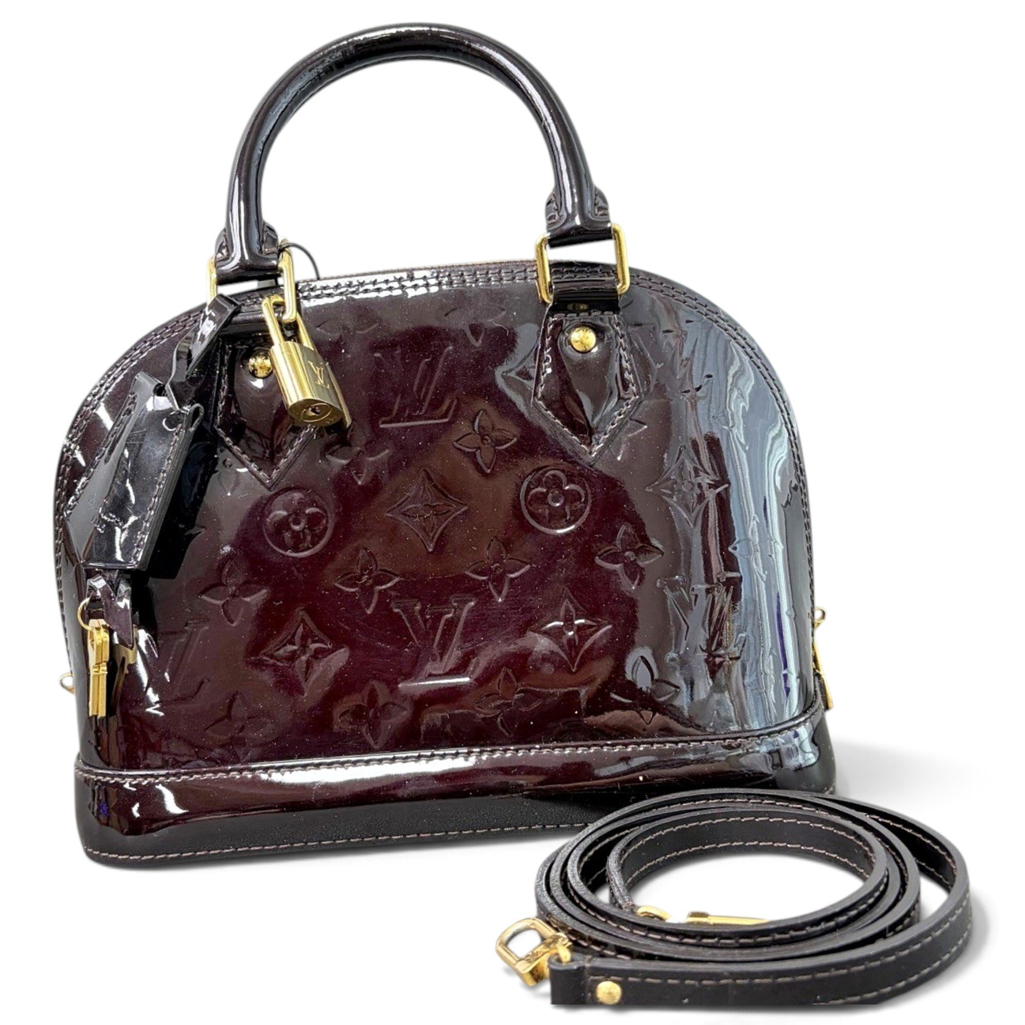 Alma BB patent leather handbag