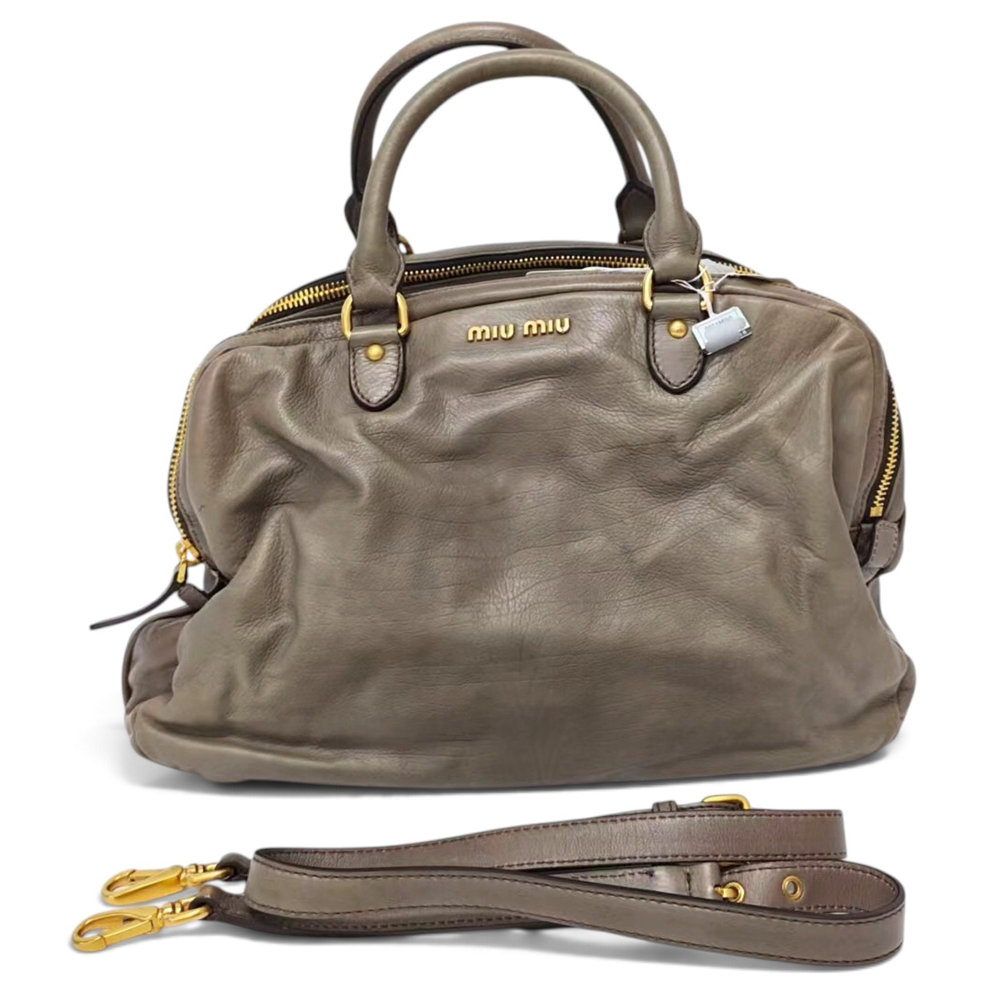 Leather handbag