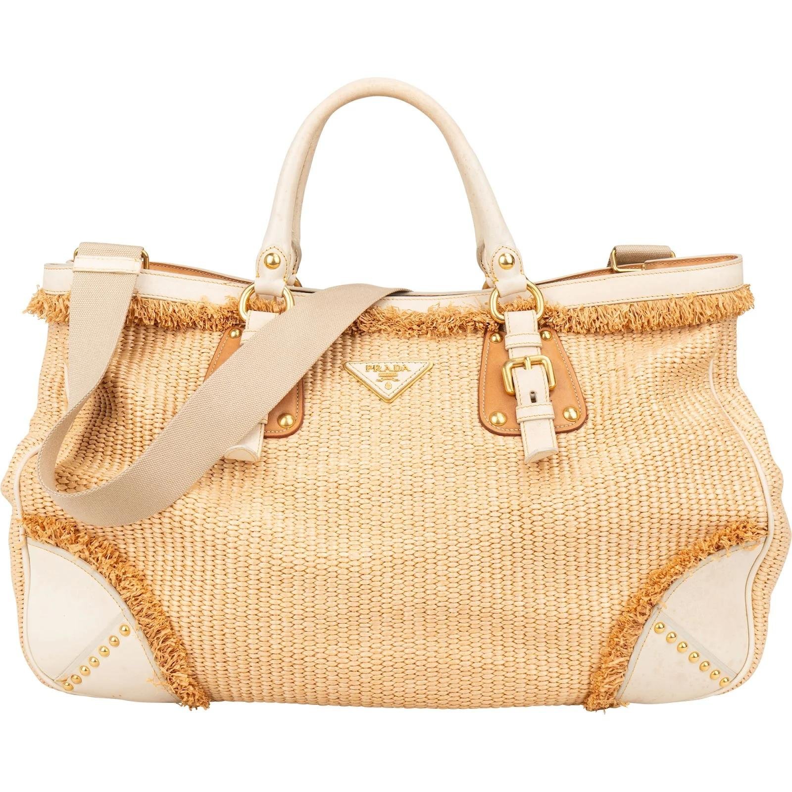 Re-Nylon leather handbag