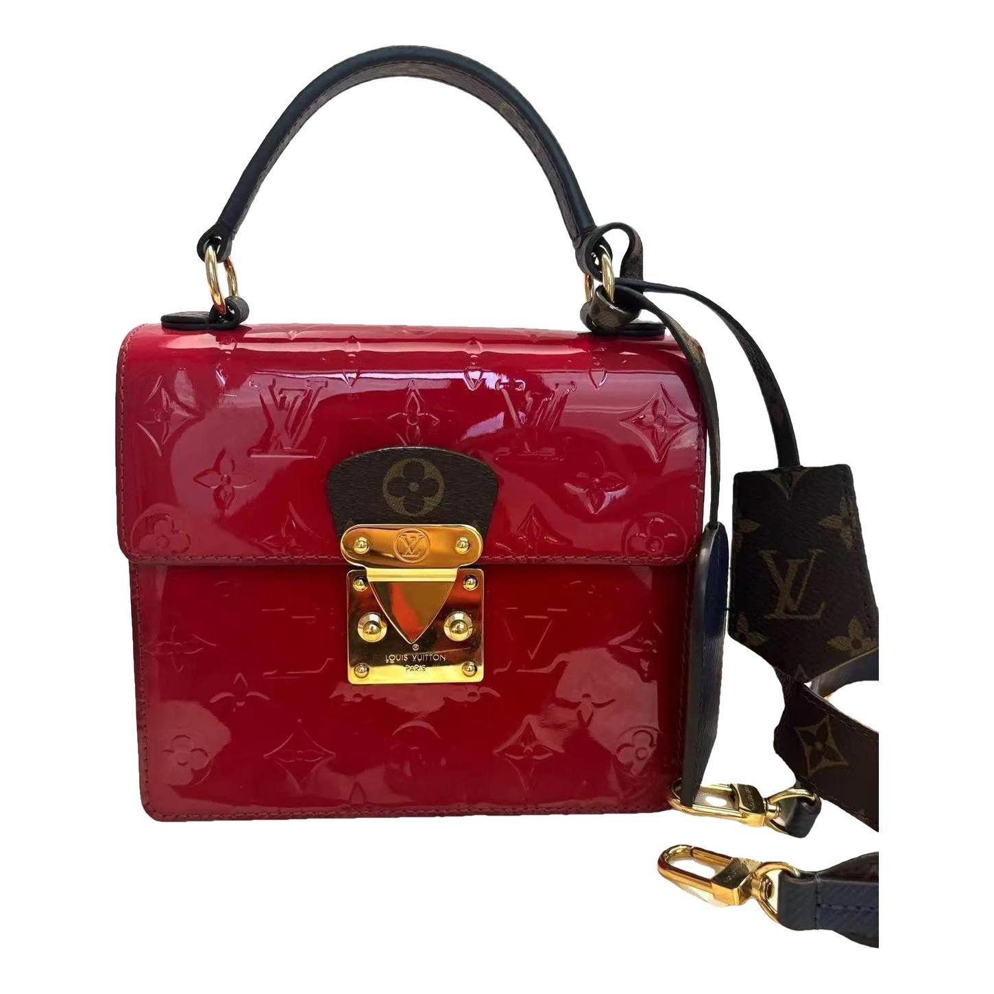 Spring street patent leather crossbody bag
