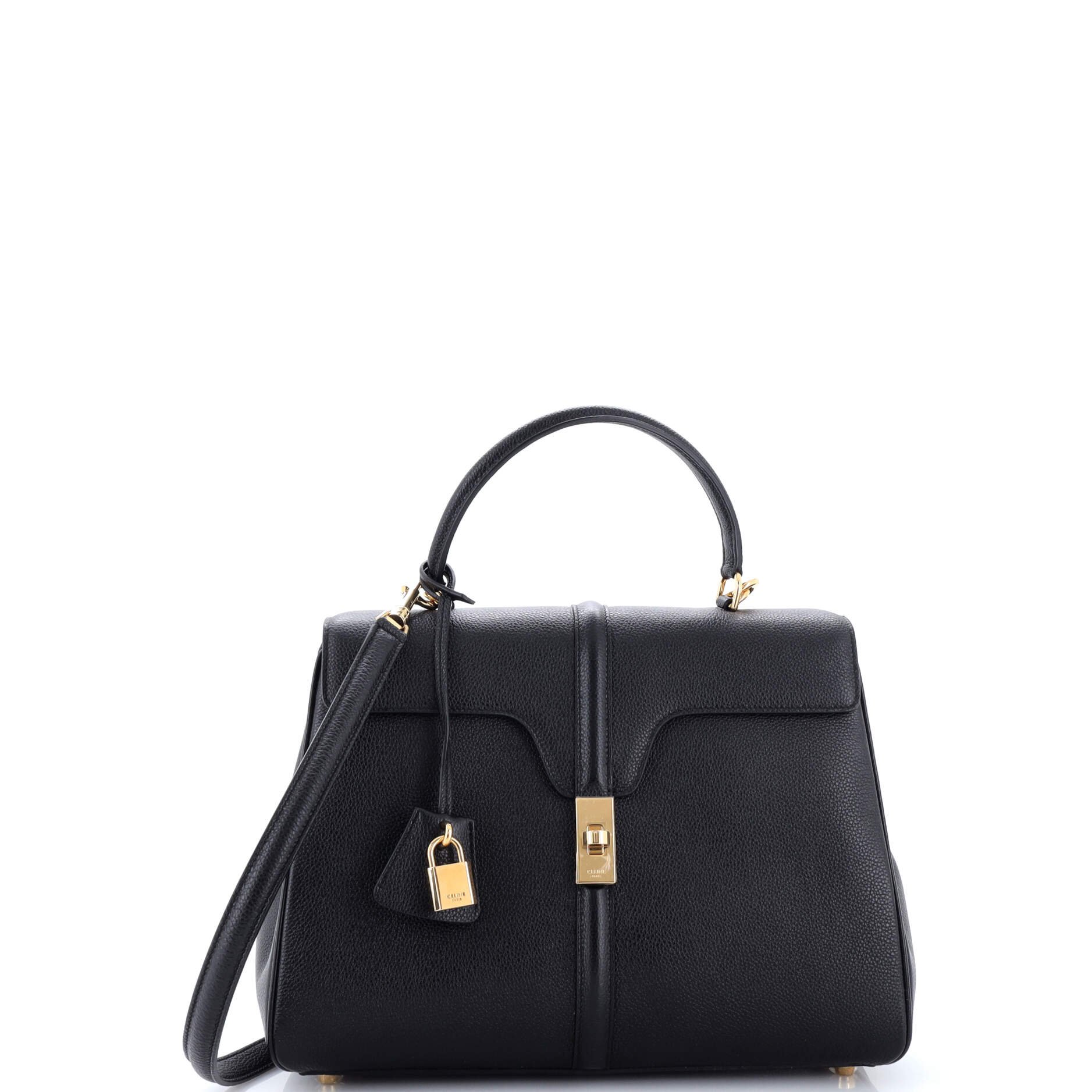 16 Top Handle Bag Grained Calfskin Medium