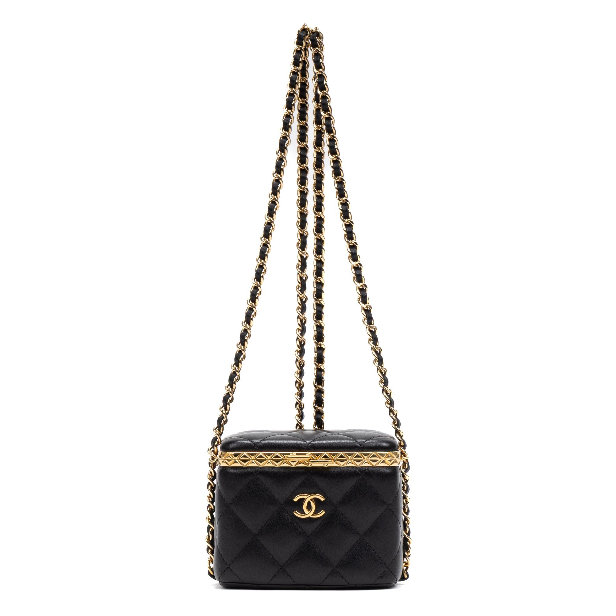 Vanity leather handbag