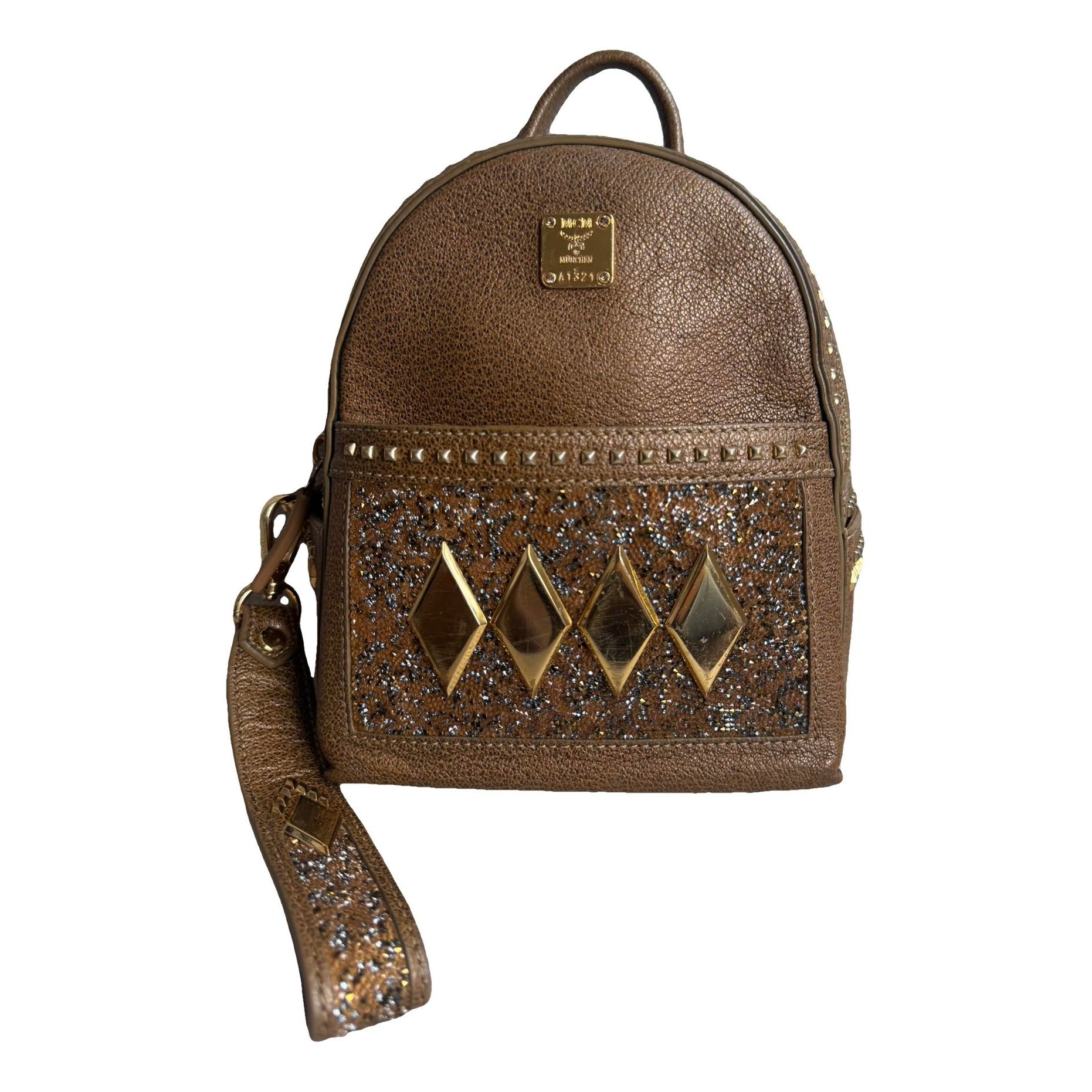 Vegan leather backpack