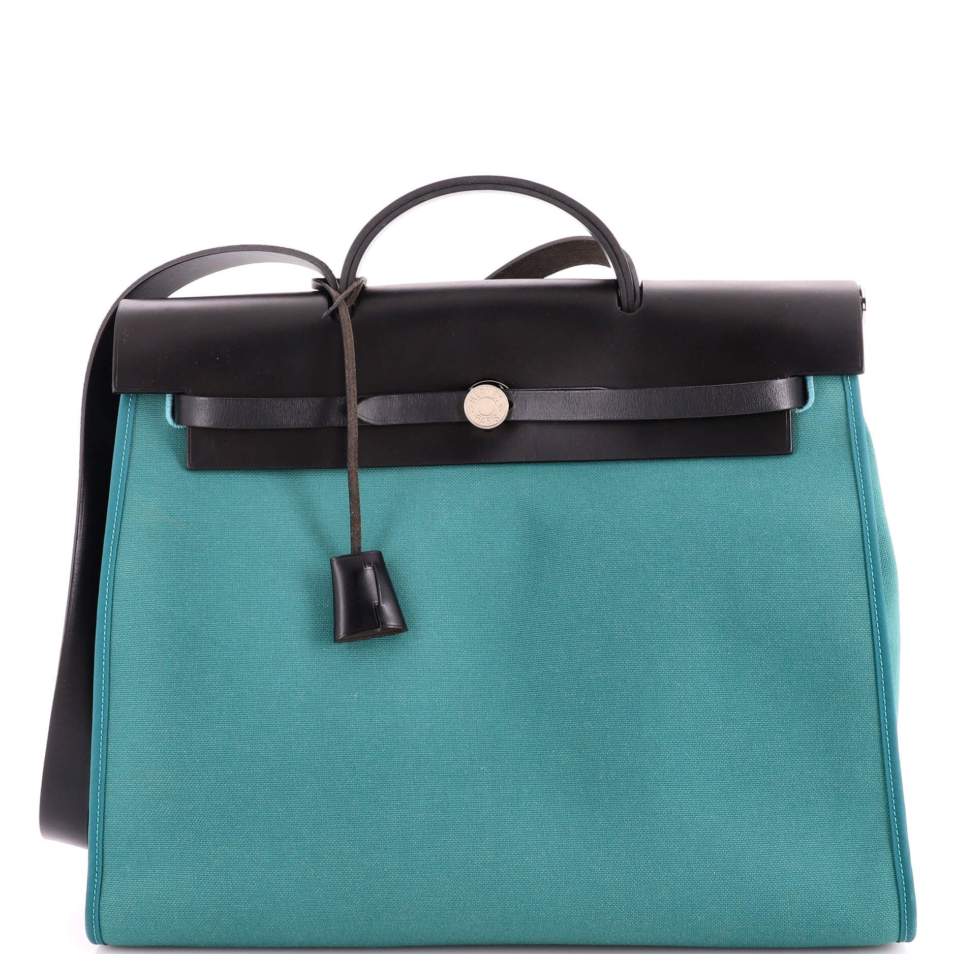 Herbag Zip Leather and Toile 39