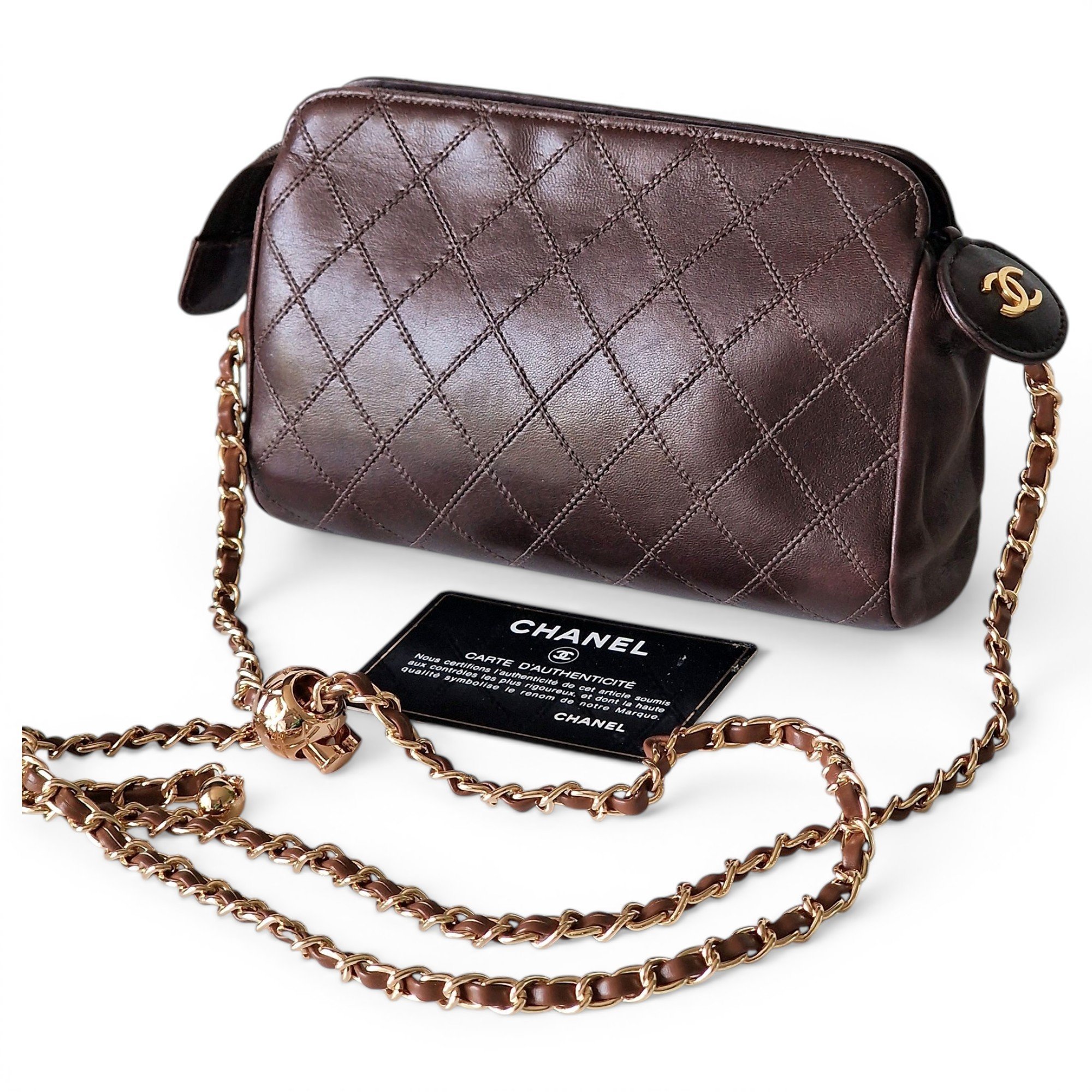 Leather vanity case
