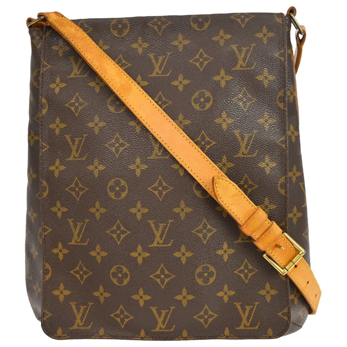 Musette cloth handbag