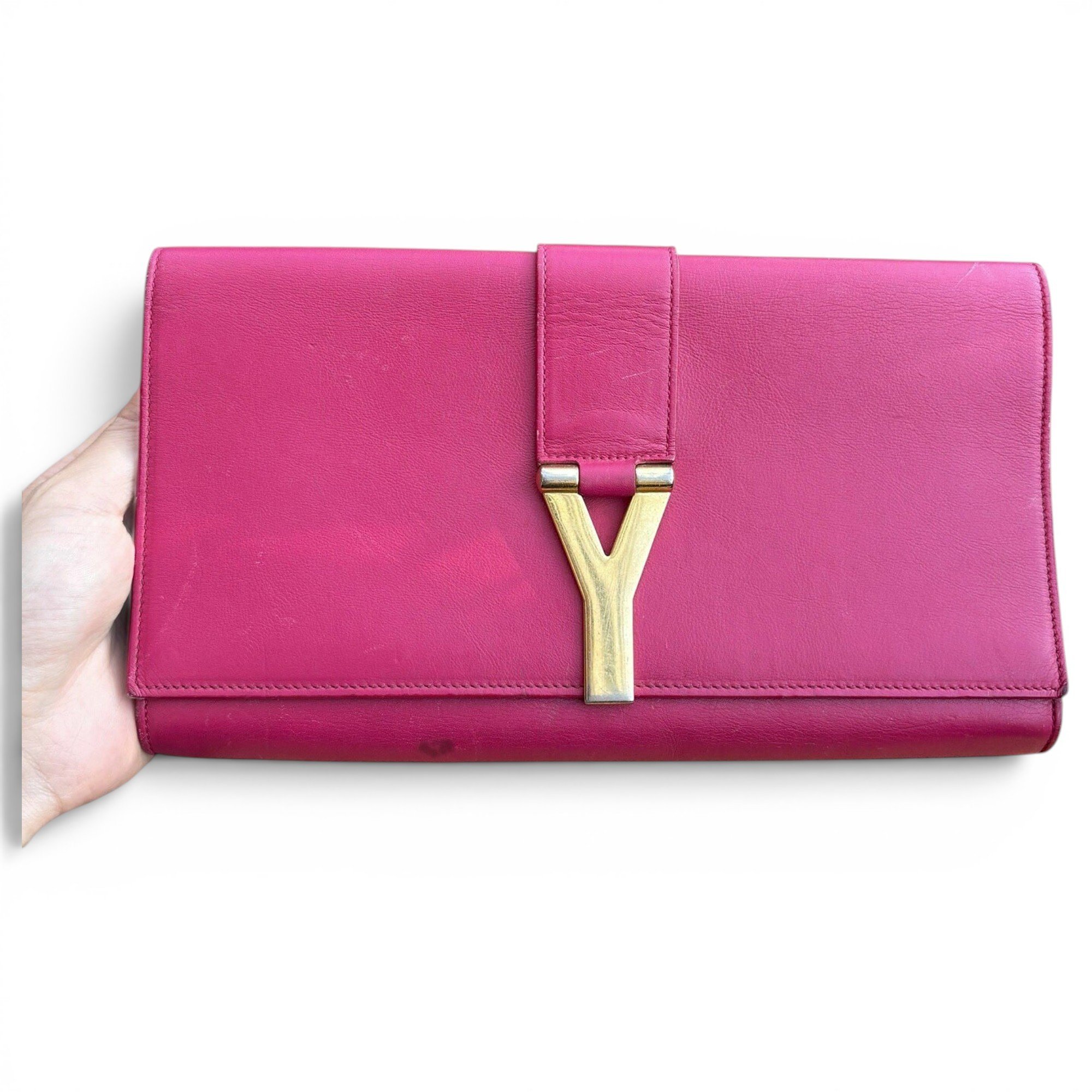 Chyc leather clutch bag