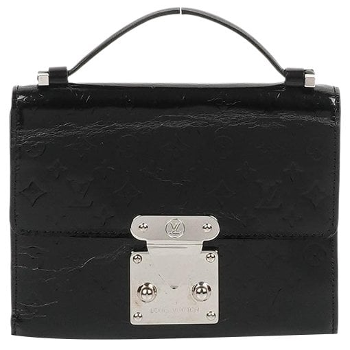 Patent leather clutch bag