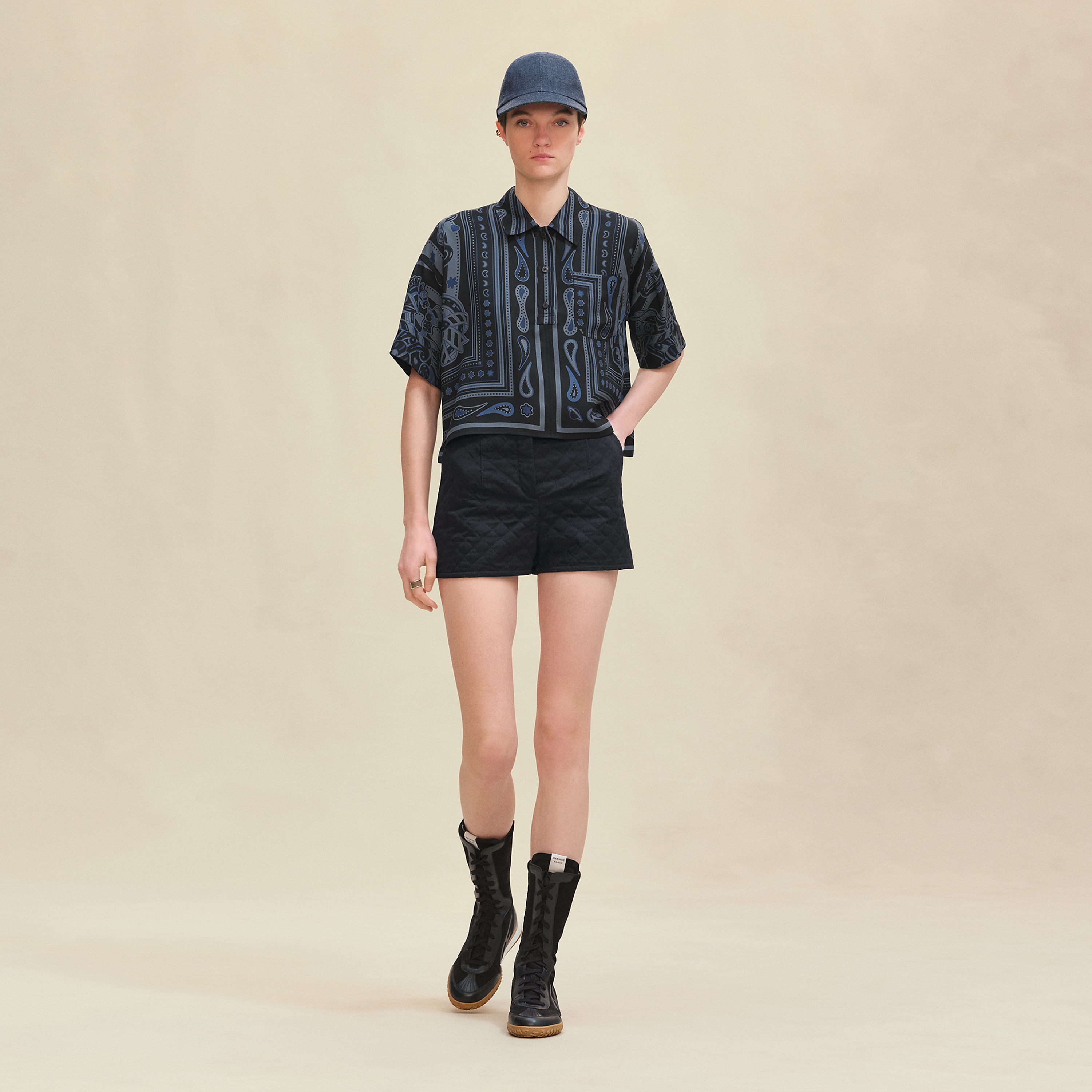 "Candy Libris Bandana" blouse