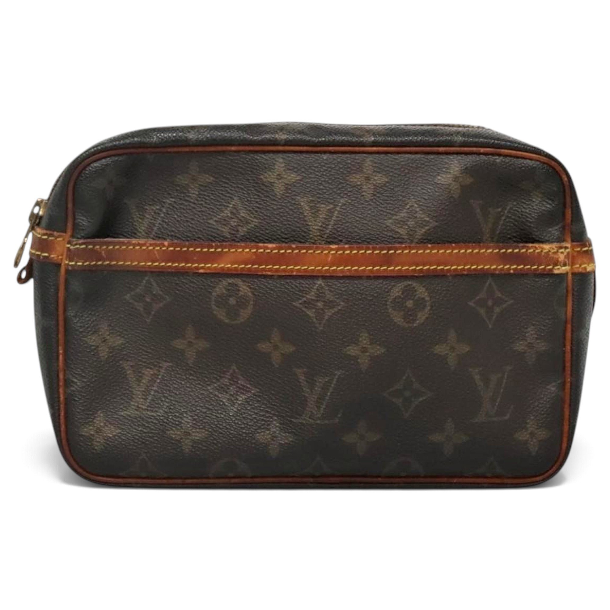 Leather clutch bag