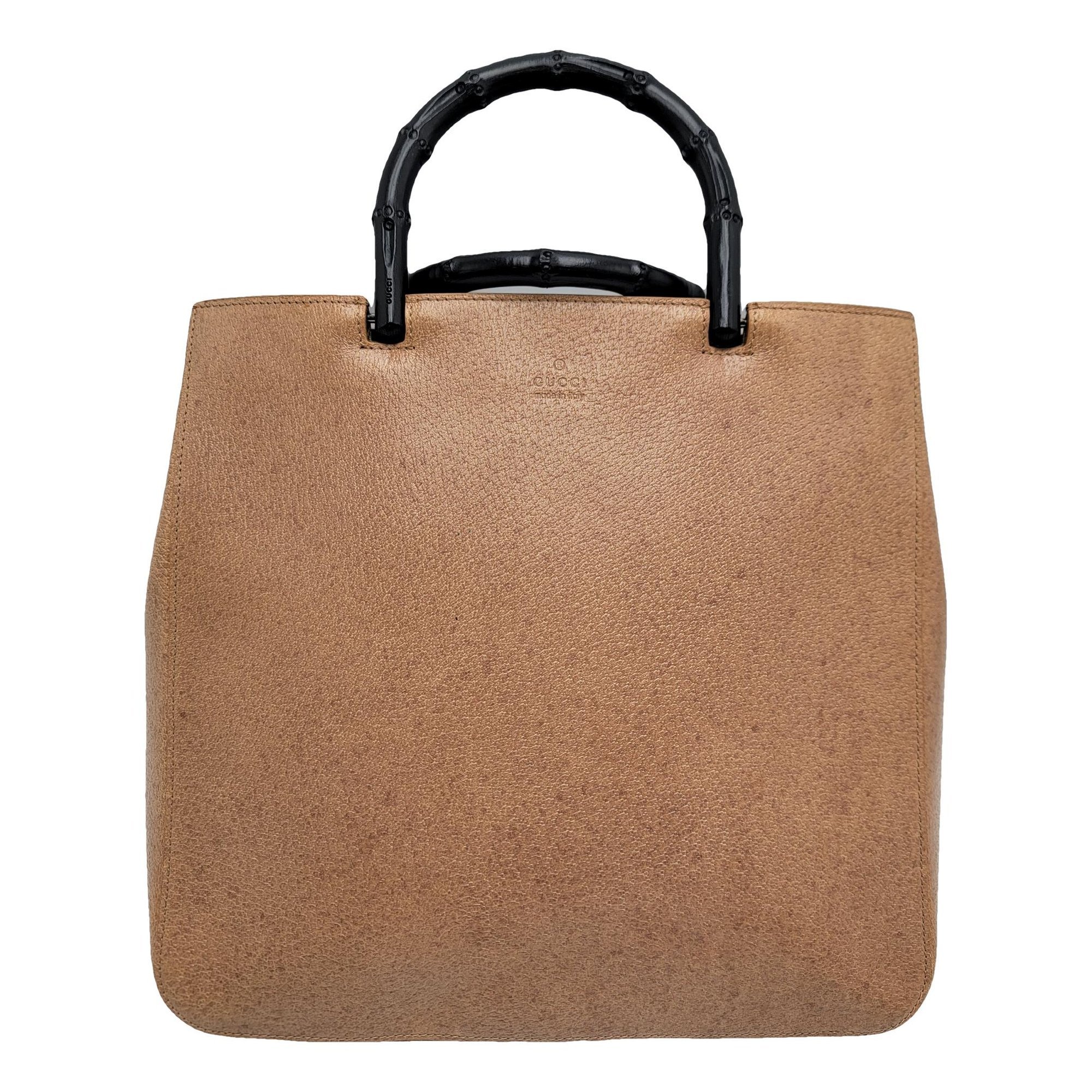Bamboo leather tote