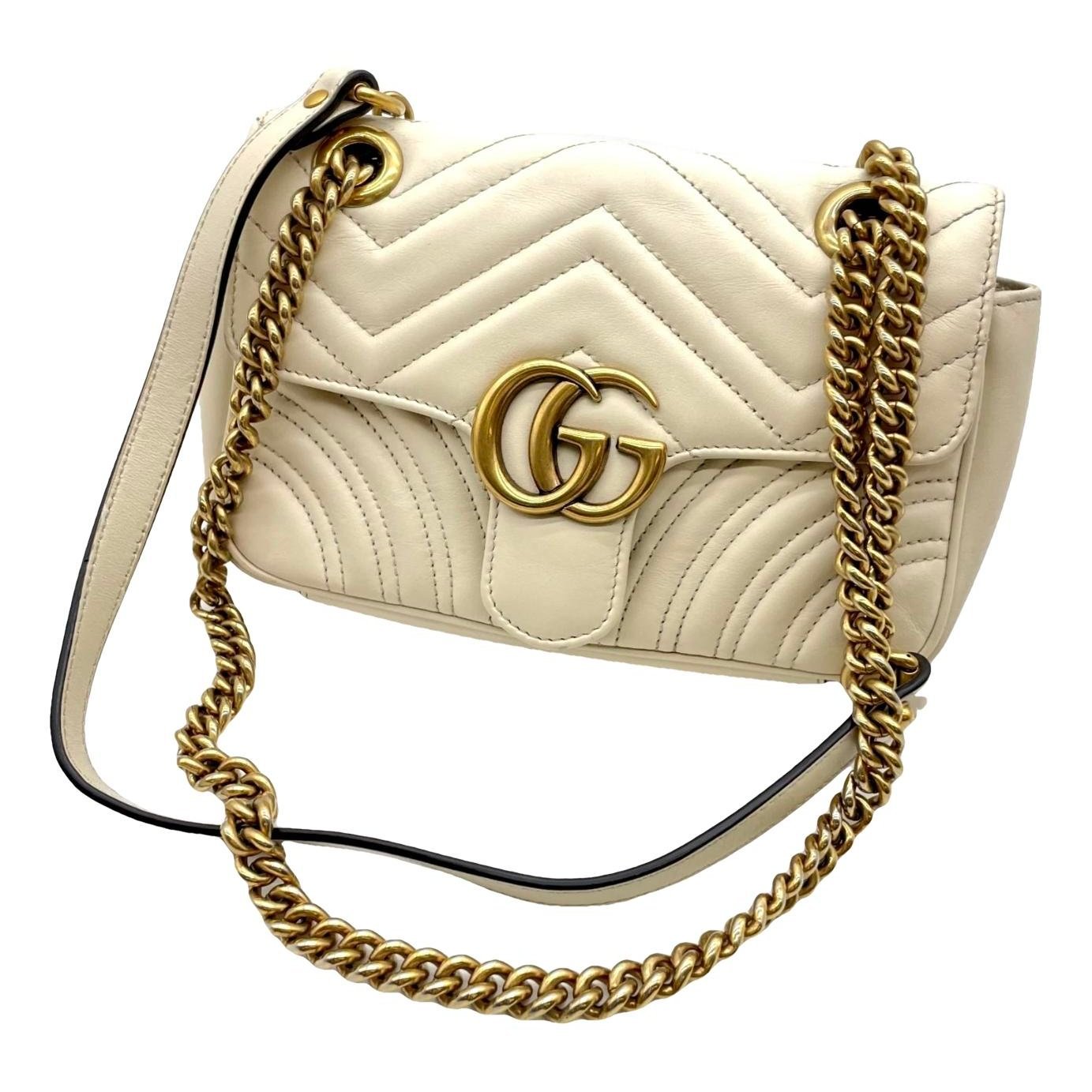 GG Marmont Flap leather crossbody bag