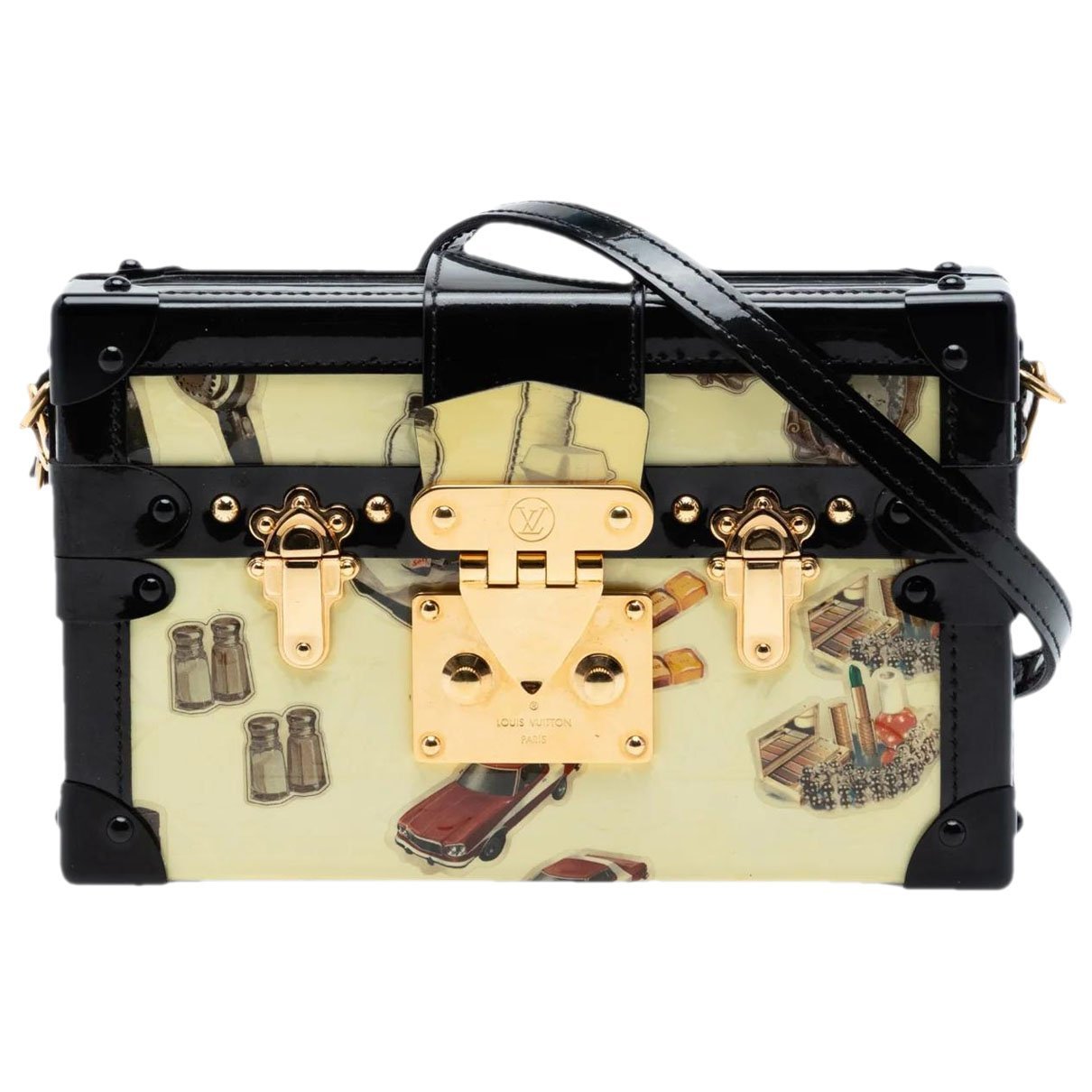Petite Malle leather crossbody bag