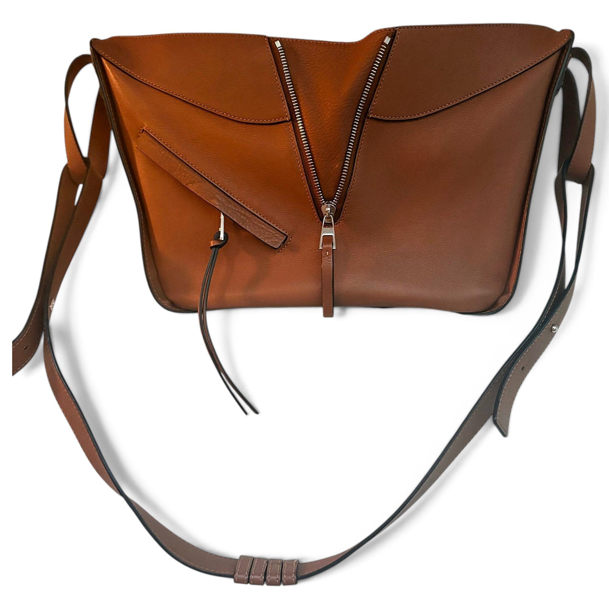 Hammock leather handbag