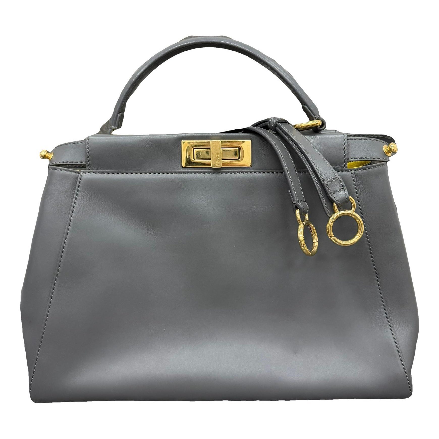 Peekaboo leather handbag