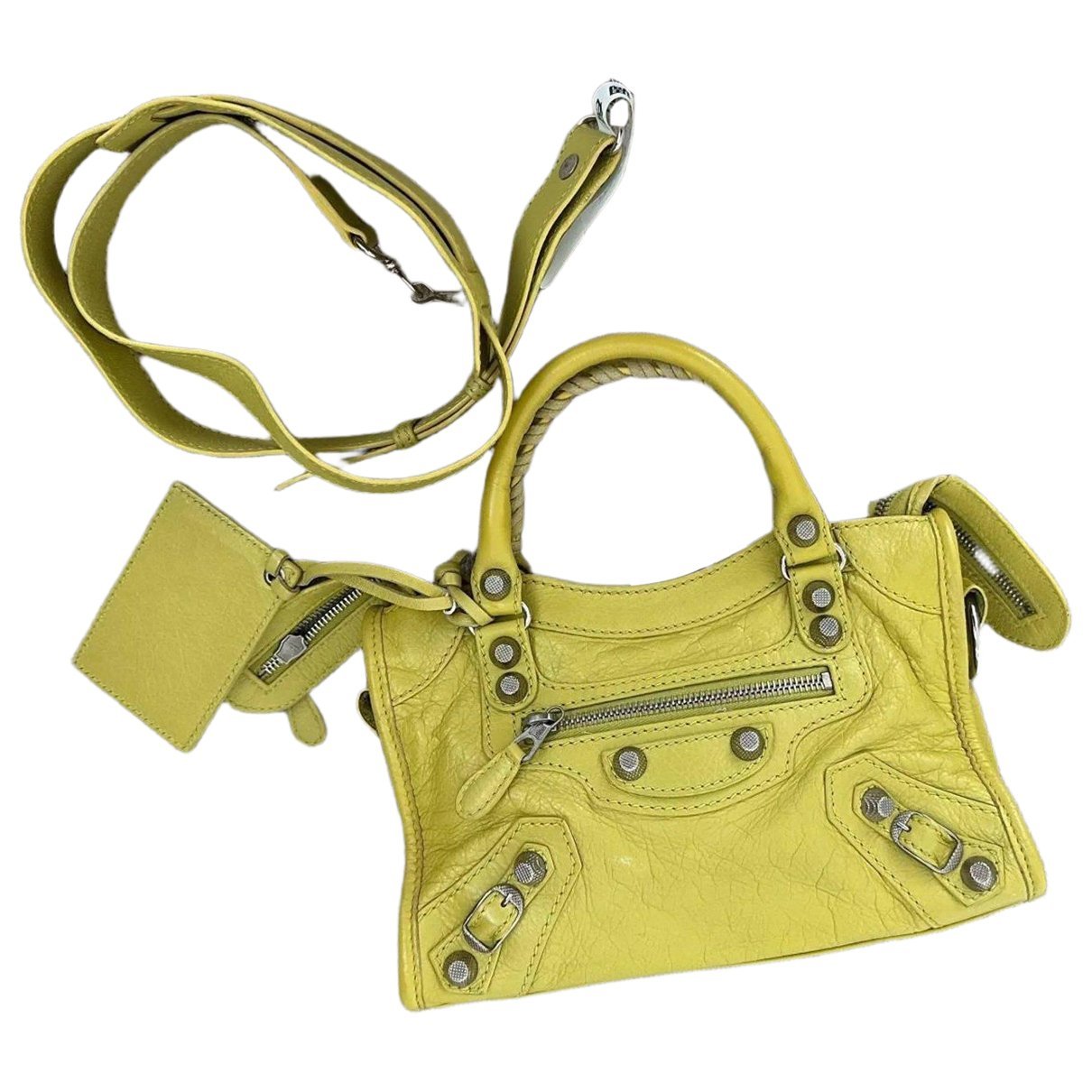 Classic Metalic leather handbag