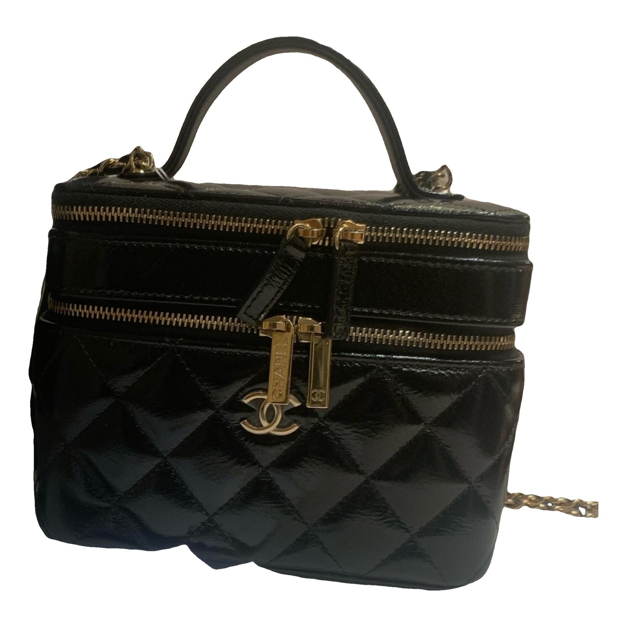 Trendy CC Vanity leather handbag