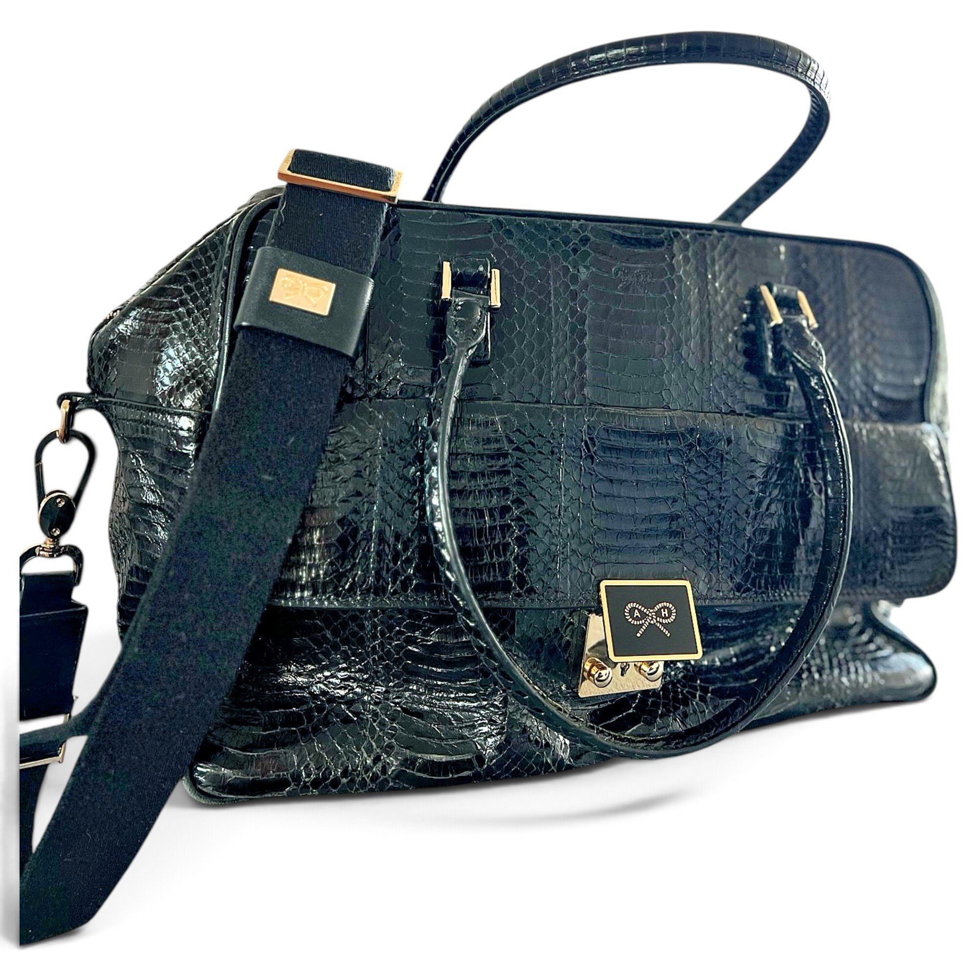 Maxi Zip leather satchel