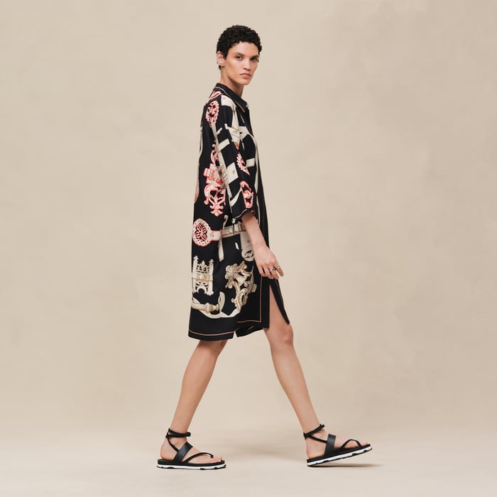 Noir "Ferronnerie Remix" Shirt Dress