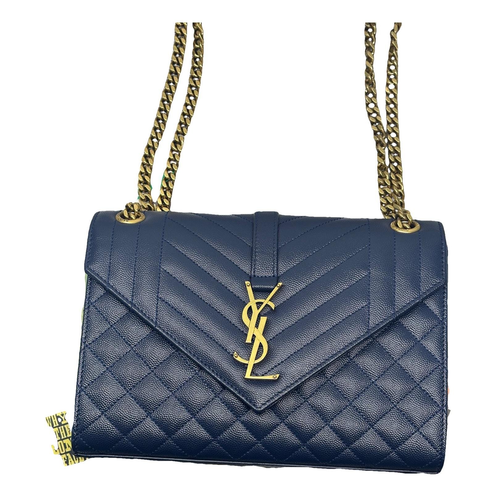 Envelope leather handbag