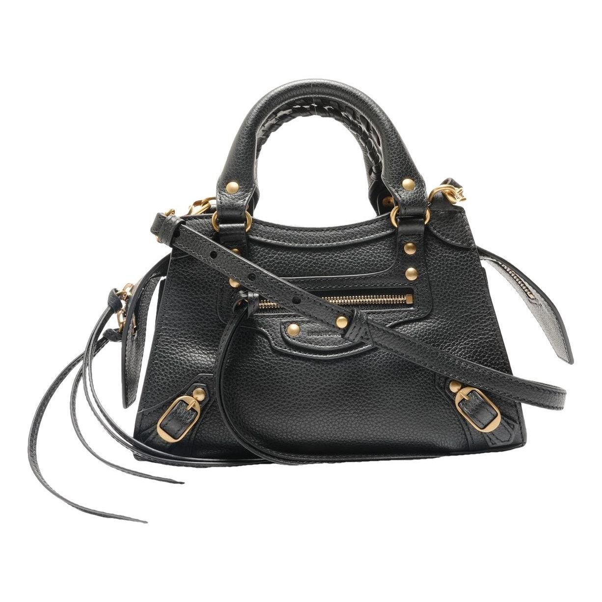 City leather handbag