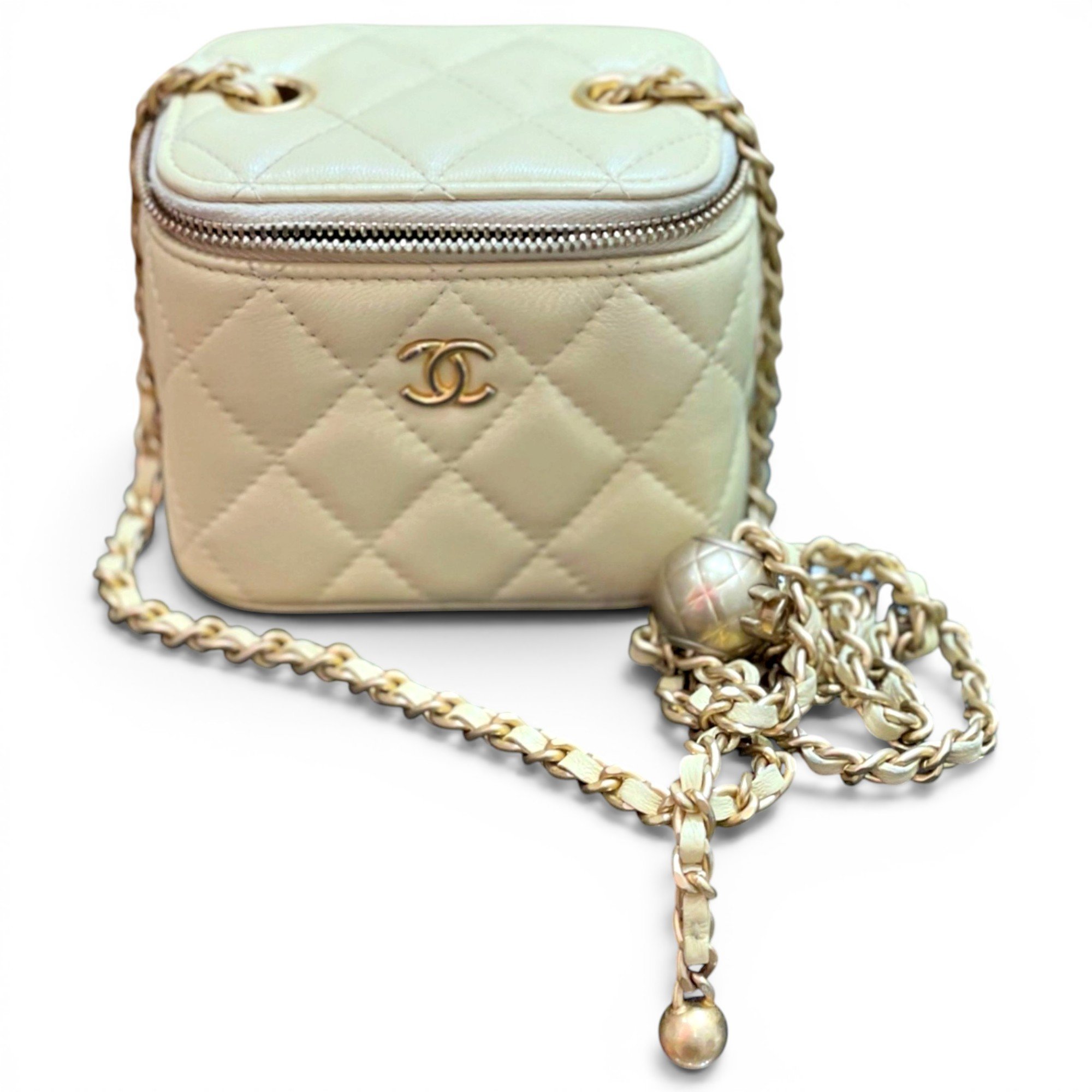 Trendy CC Vanity leather handbag