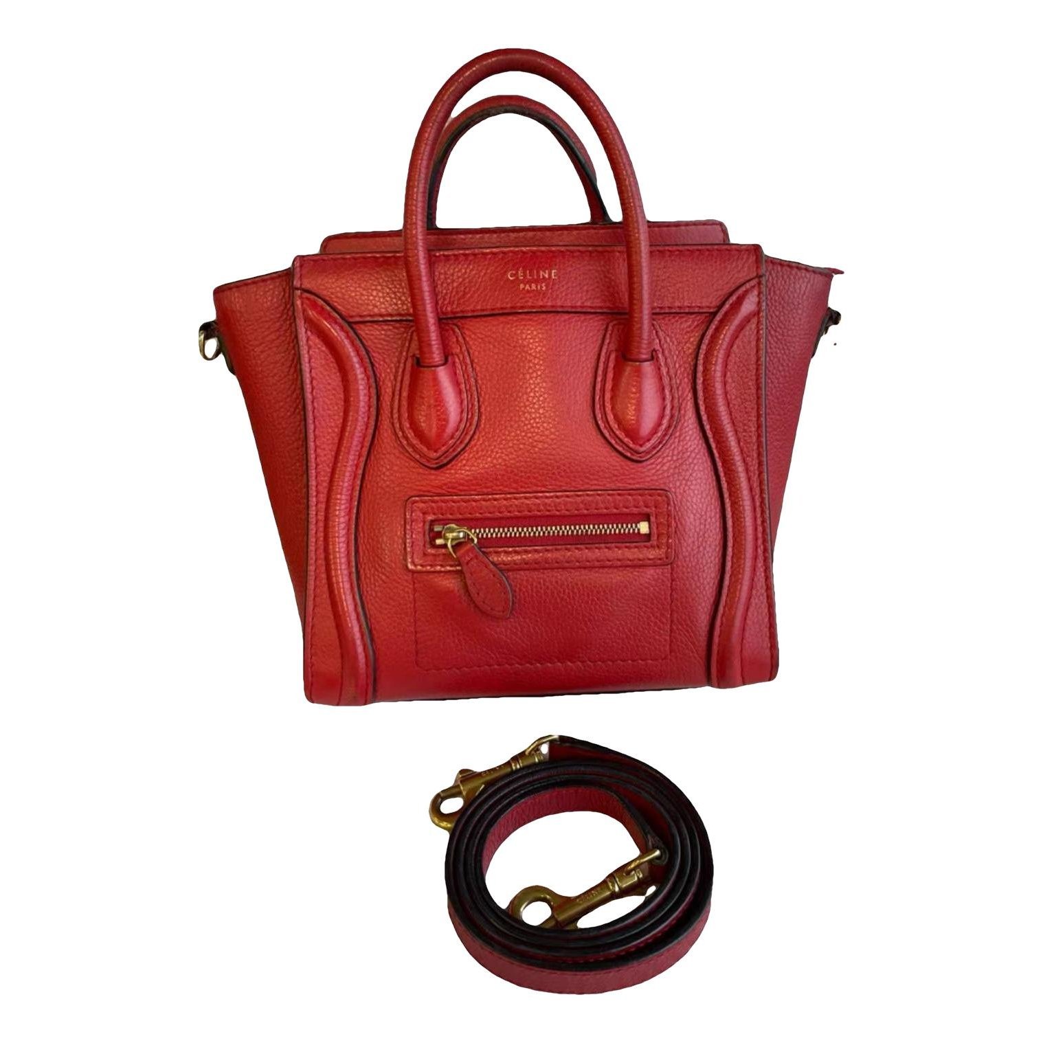 Nano Luggage leather handbag