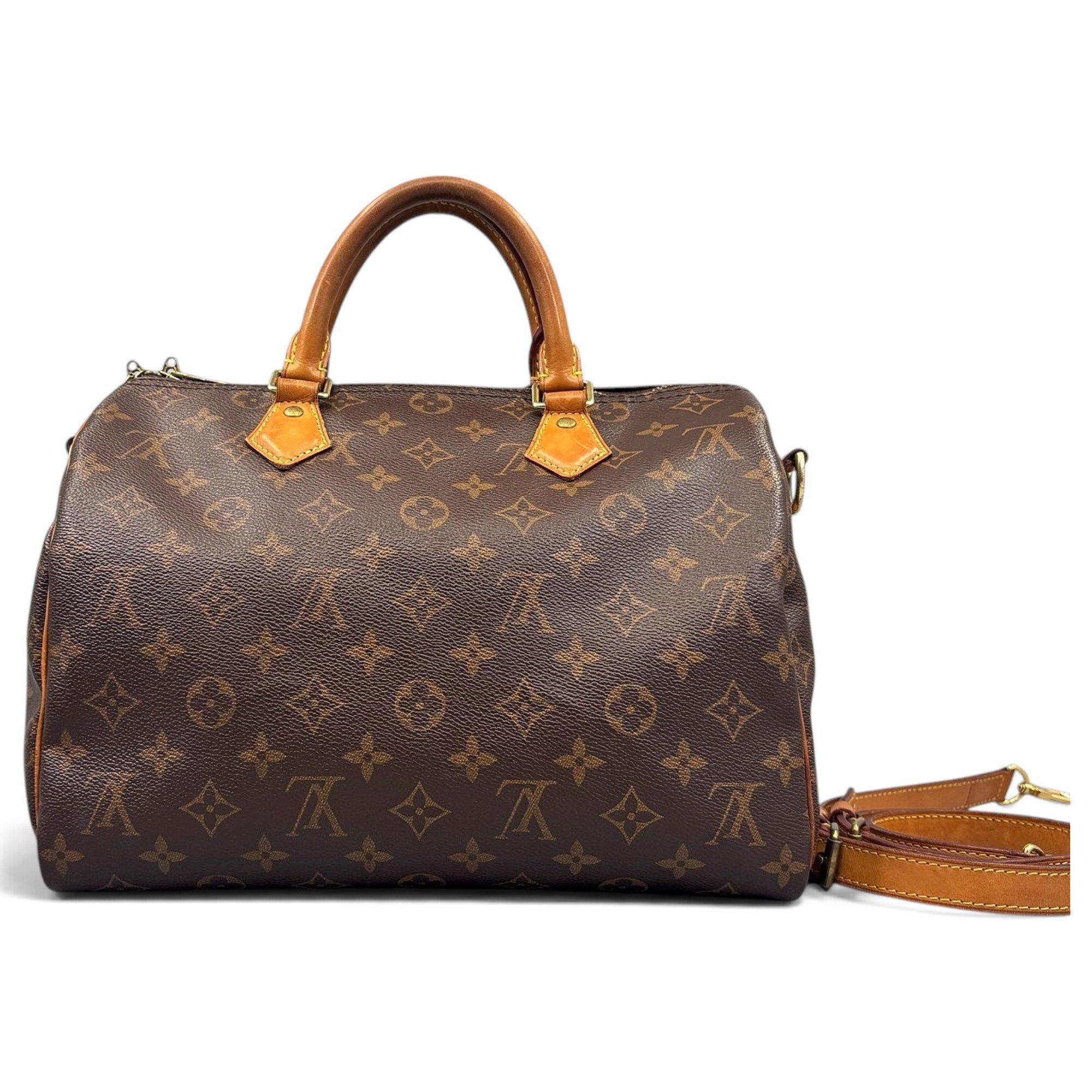 Speedy leather handbag