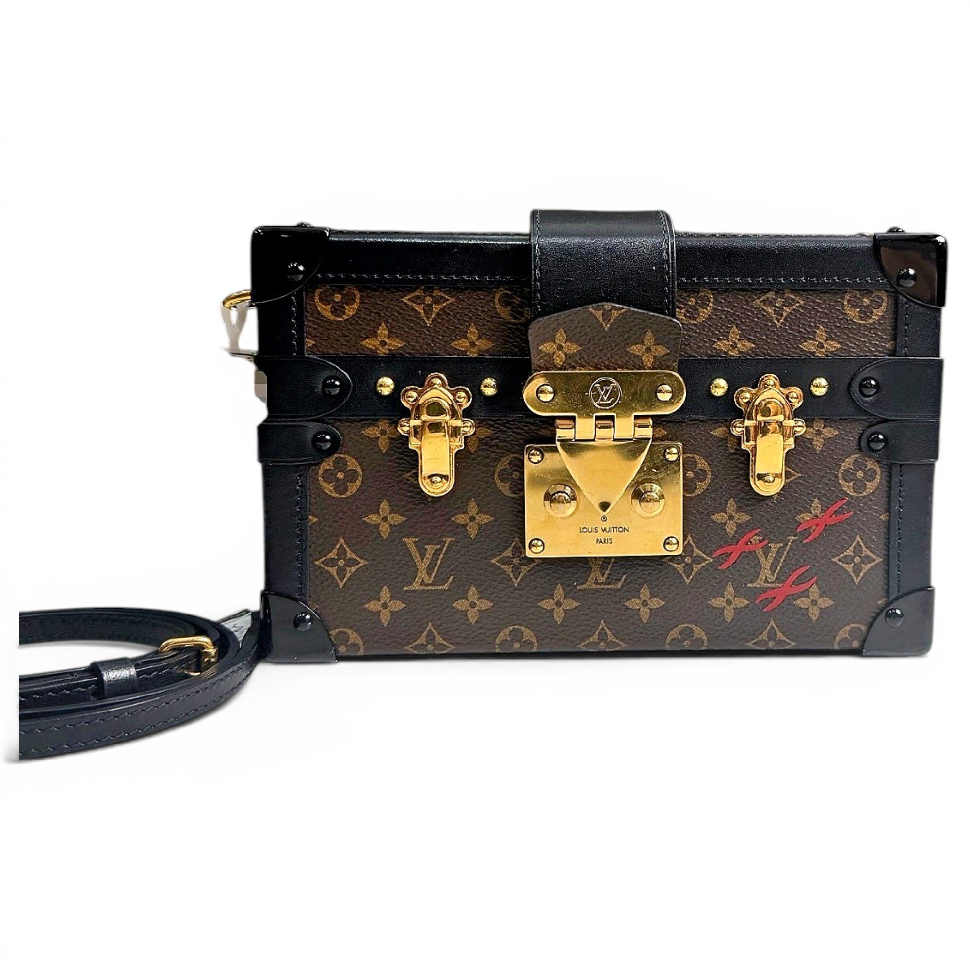 Petite Malle leather handbag