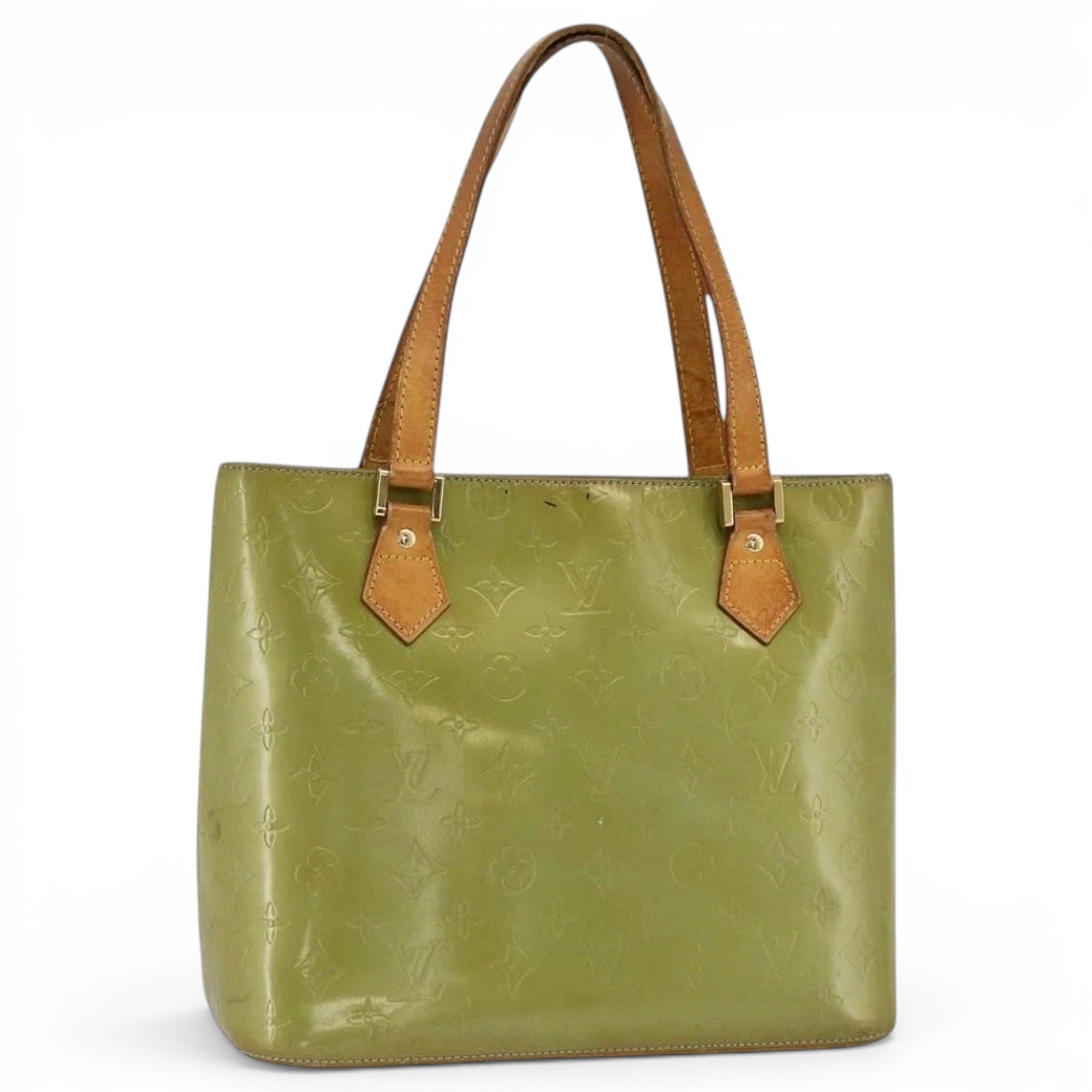 Patent leather handbag