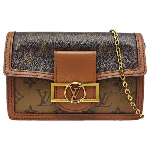 Dauphine leather crossbody bag