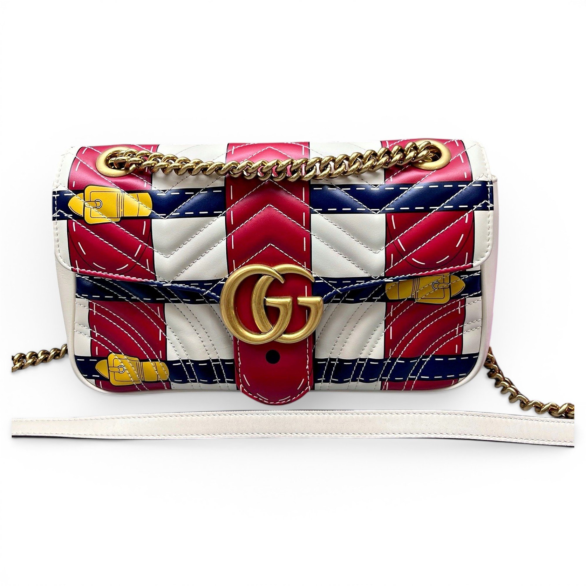 GG Marmont Flap leather handbag