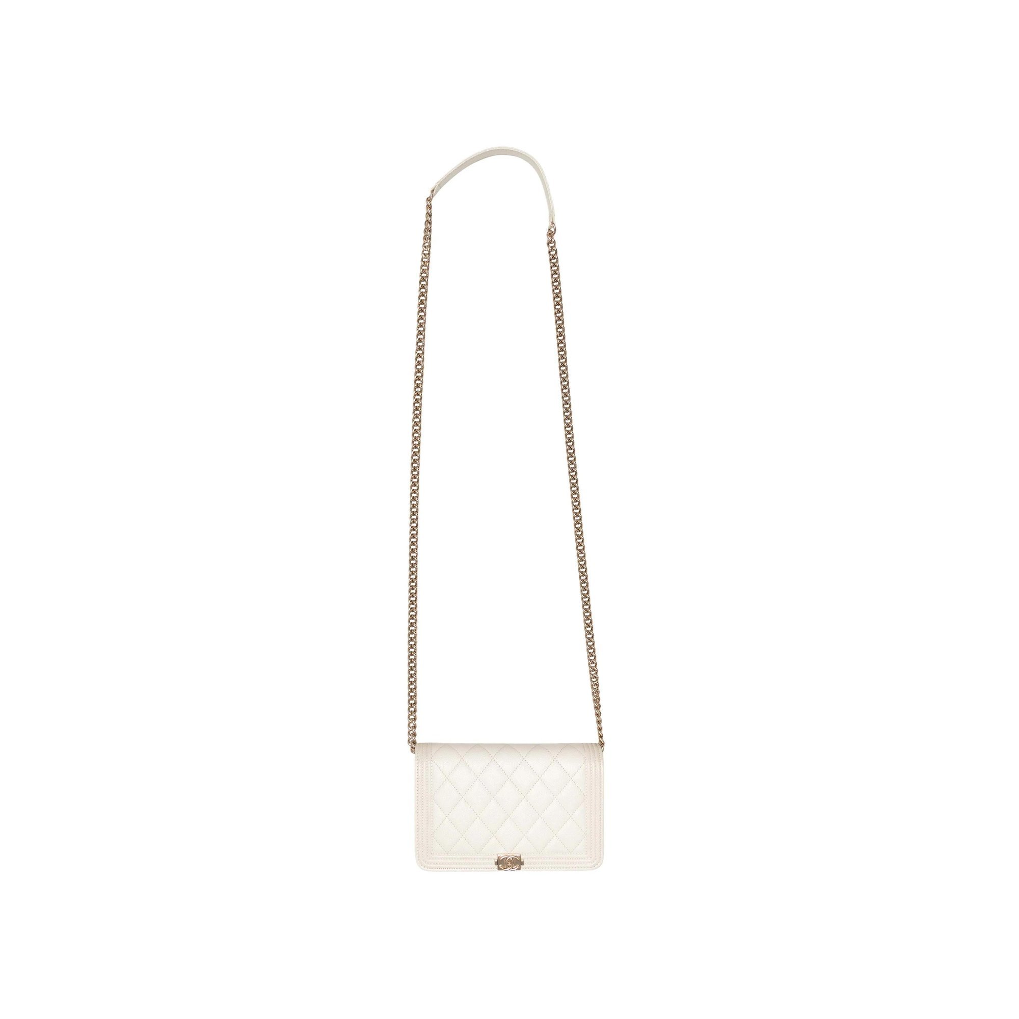 Wallet On Chain Boy leather handbag