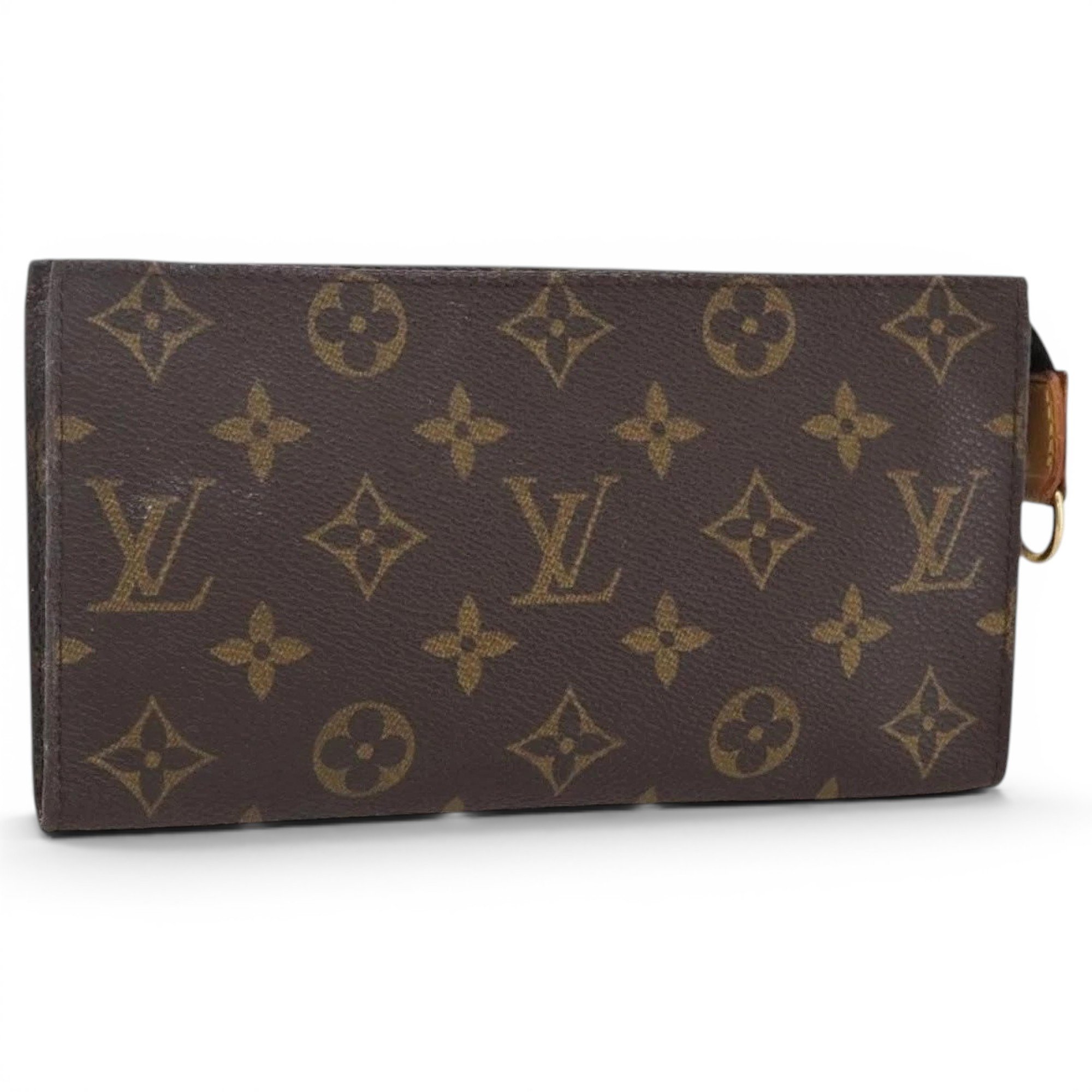 Leather clutch bag