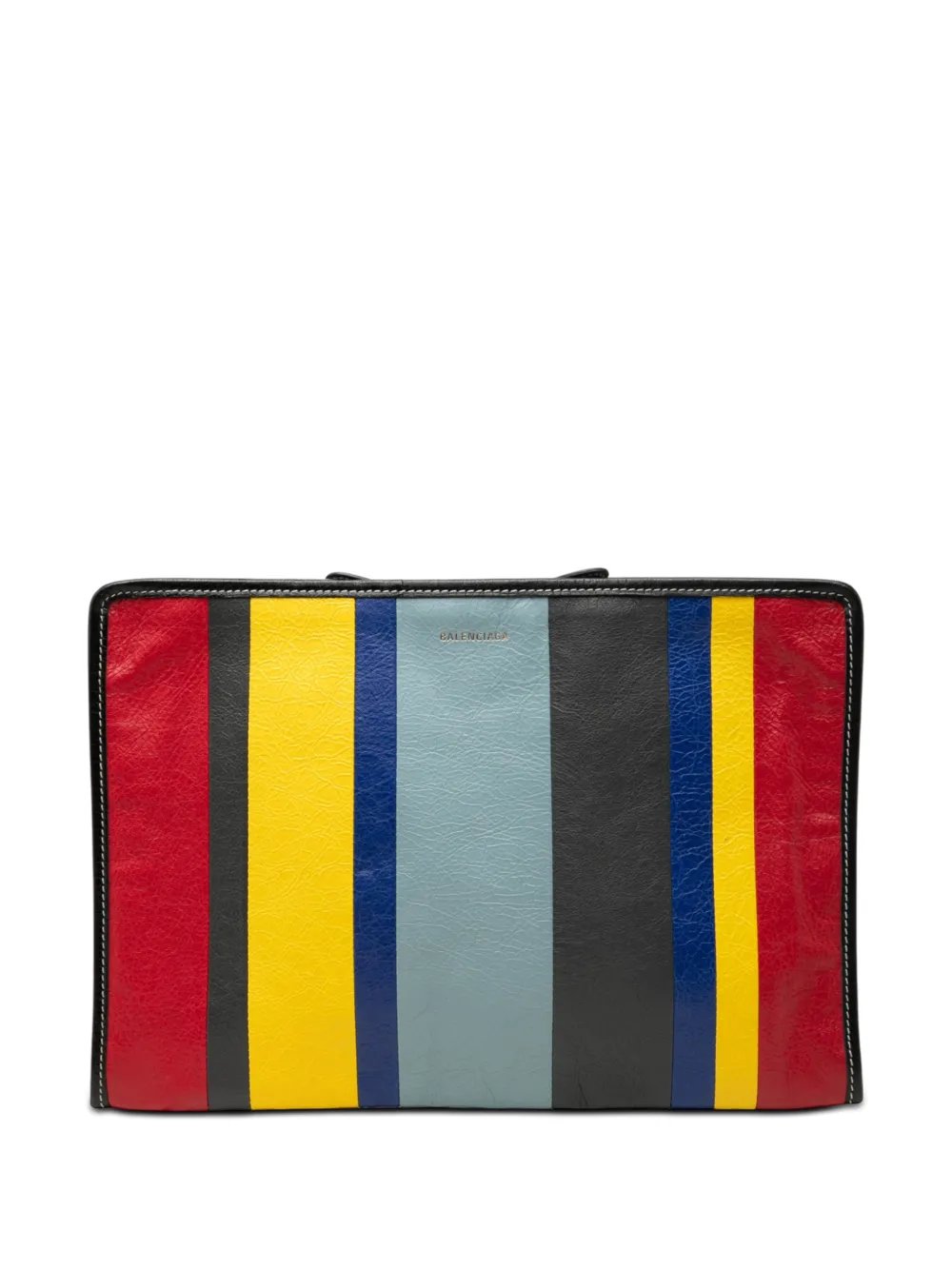 2005-2026 Lambskin Striped Bazar clutch bag