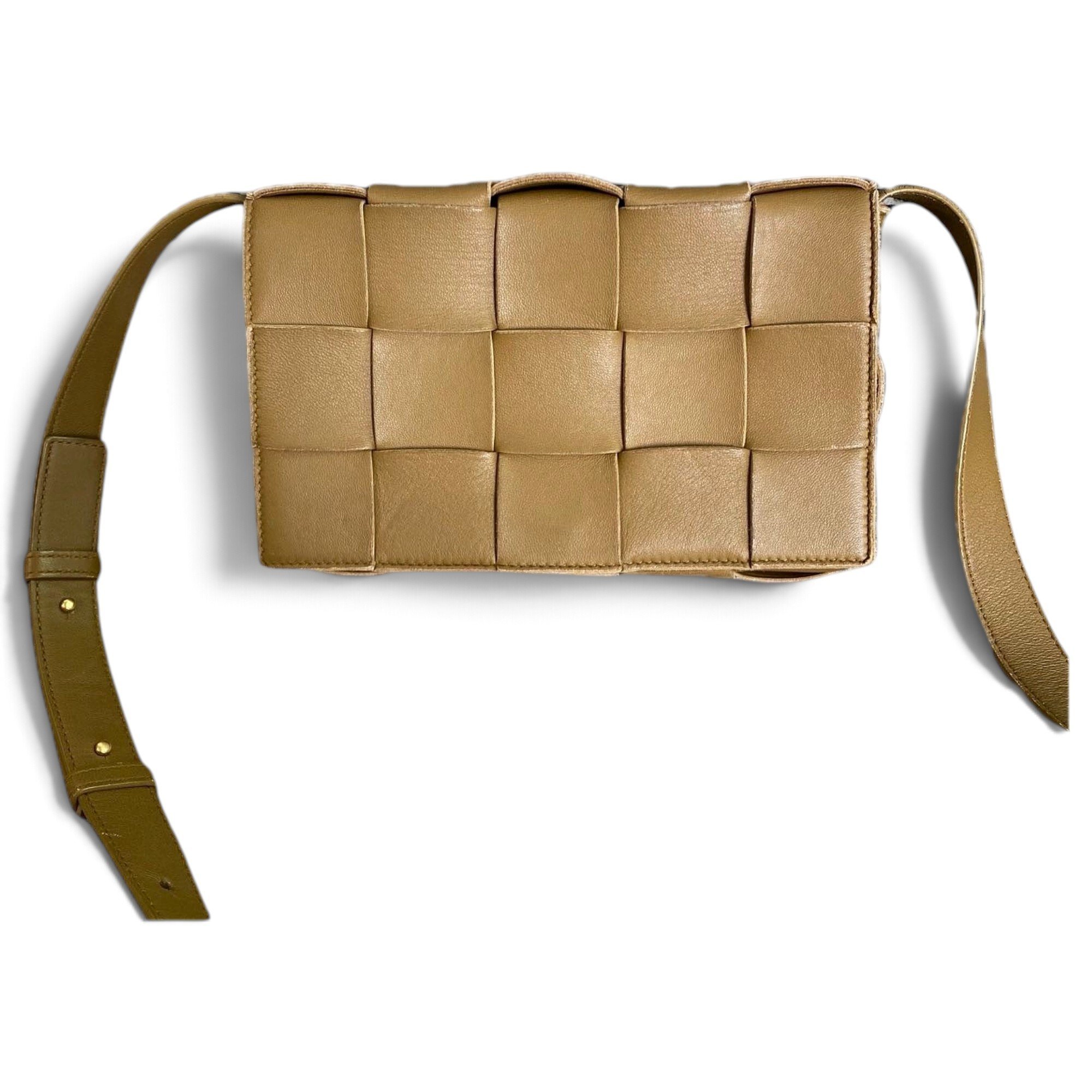 Cassette leather handbag