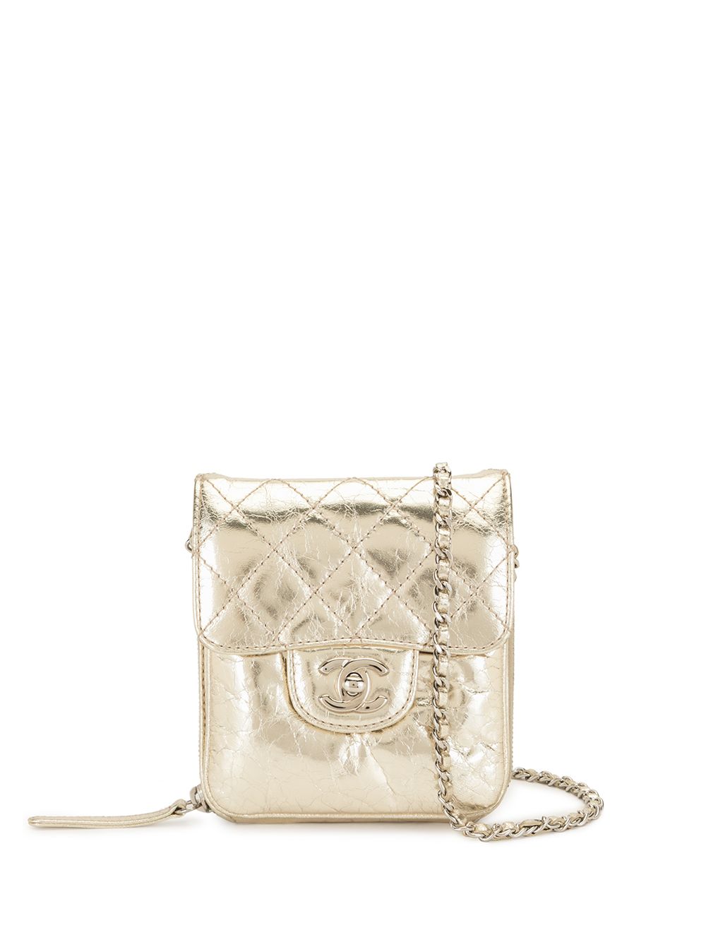 Chanel 2012-2013 diamond quilted CC crossbody bag